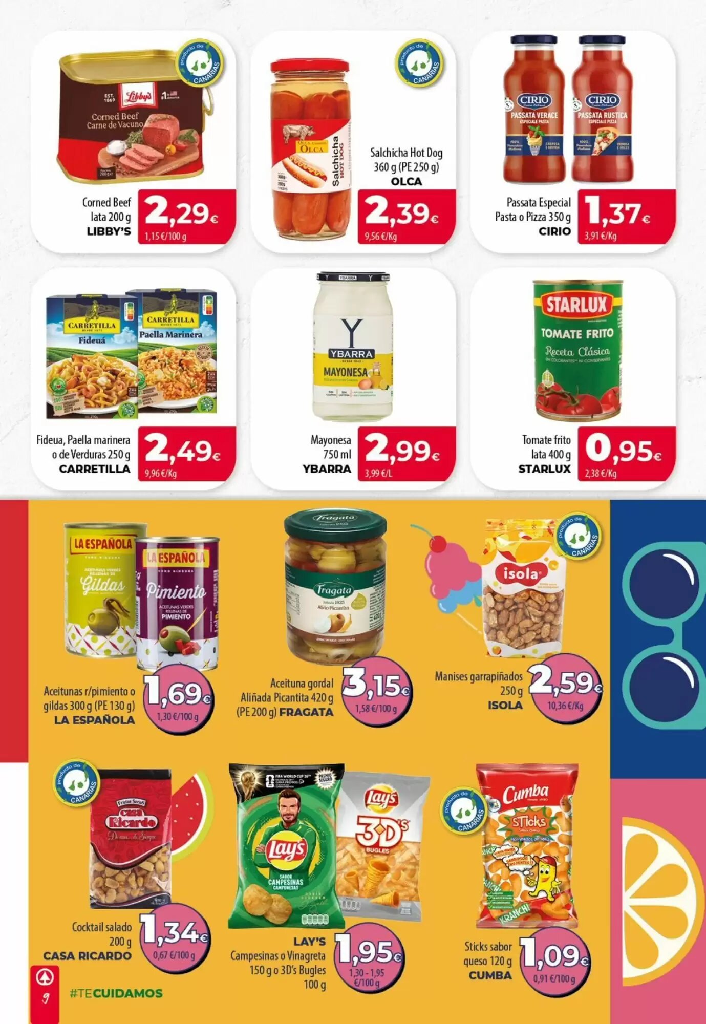 Folleto promocional de Spar Tenerife válido desde el 16/07/2026 - Página 9.
