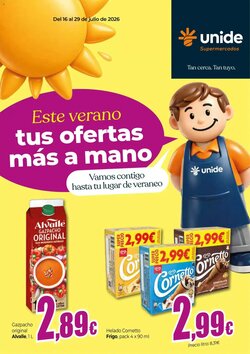 Folleto promocional de Unide Supermercados válido desde el 16/07/2026