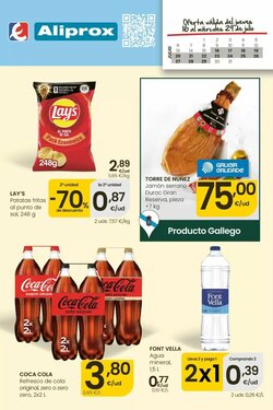 Folleto promocional de Aliprox válido desde el 16/07/2026