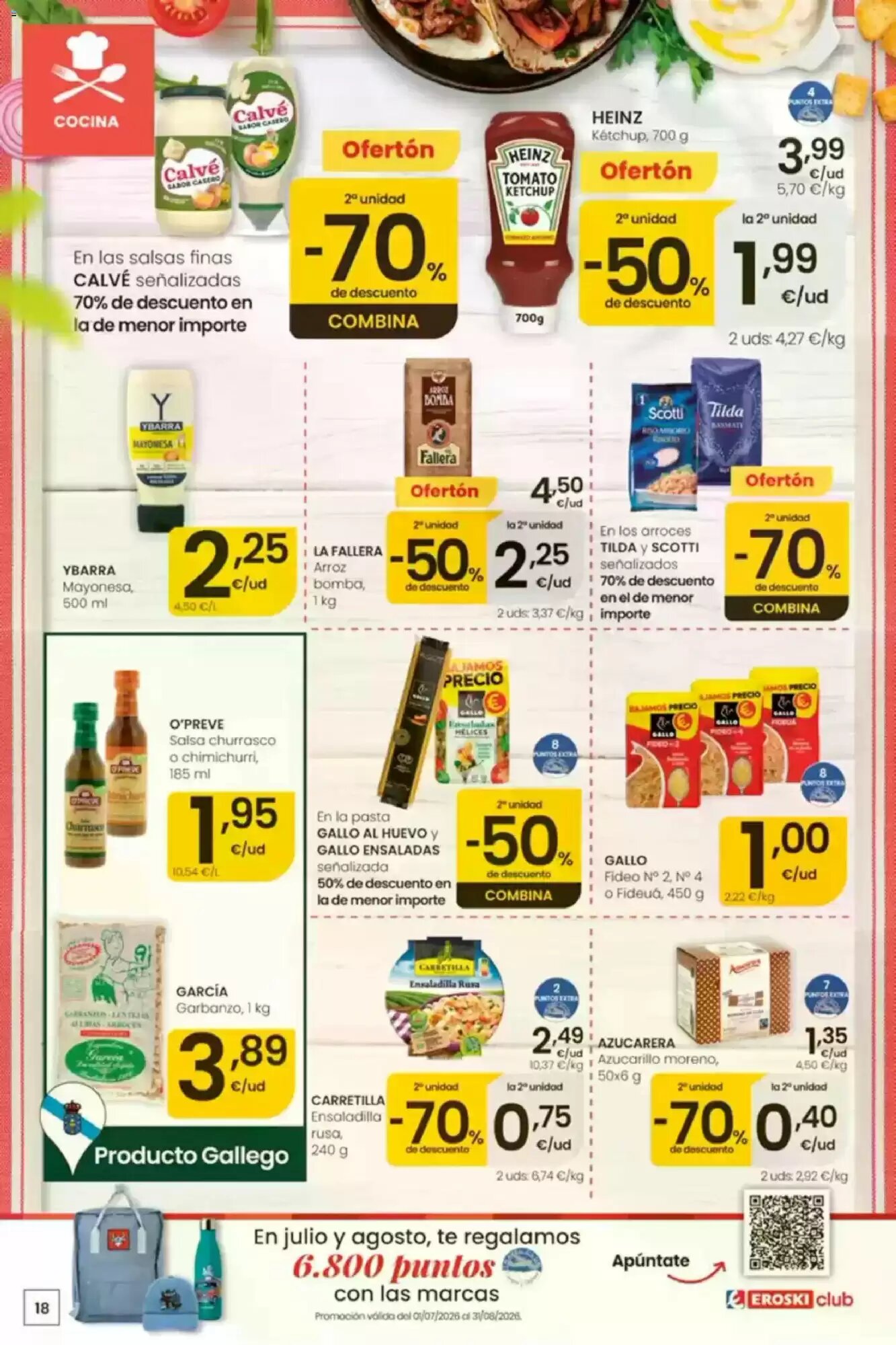 Folleto promocional de Eroski válido desde el 16/07/2026 - Página 18.