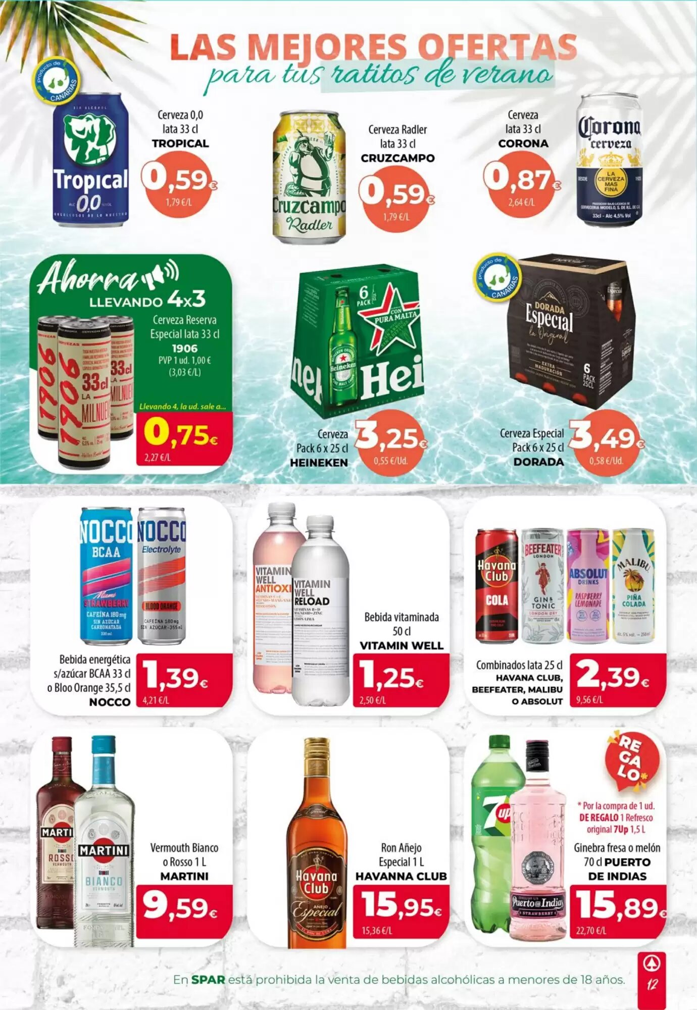 Folleto promocional de Spar La Palma válido desde el 16/07/2026 - Página 12.
