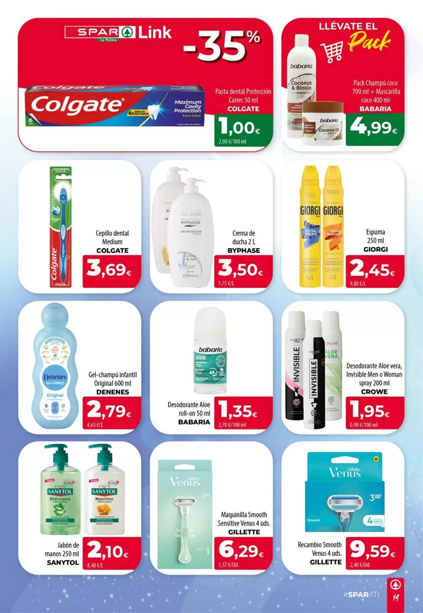 Folleto promocional de Spar La Palma válido desde el 16/07/2026 - Página 14.