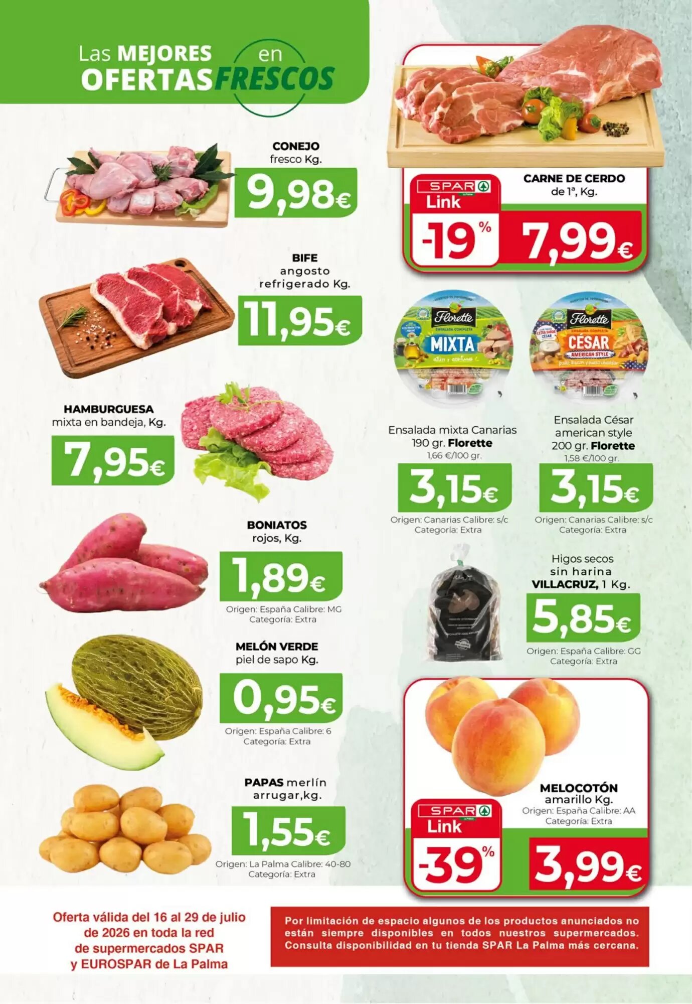 Folleto promocional de Spar La Palma válido desde el 16/07/2026 - Página 16.