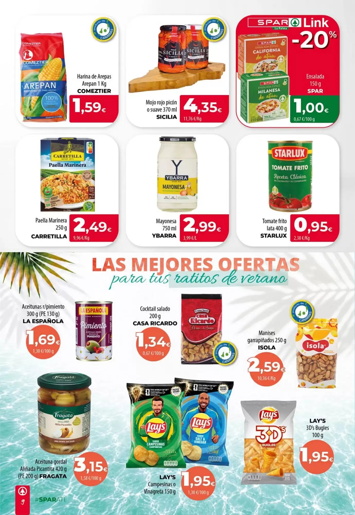 Folleto promocional de Spar La Palma válido desde el 16/07/2026 - Página 9.