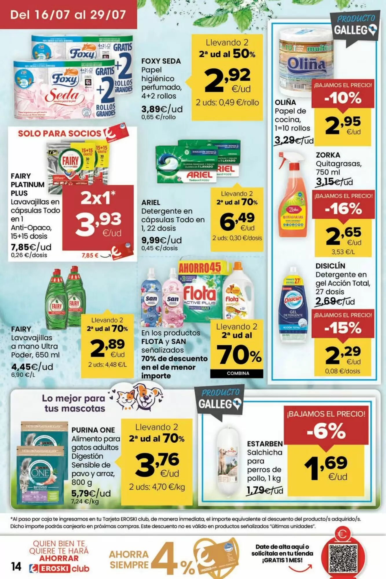 Folleto promocional de Autoservicios Familia válido desde el 16/07/2026 - Página 14.