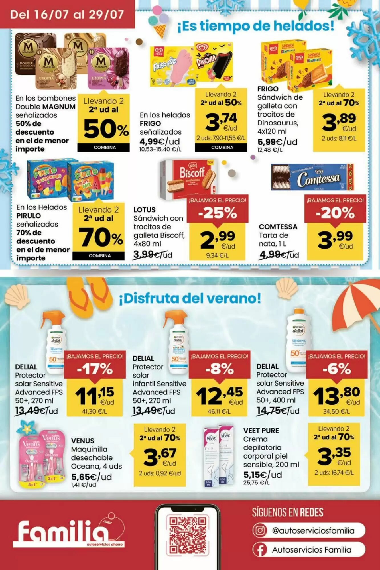 Folleto promocional de Autoservicios Familia válido desde el 16/07/2026 - Página 16.