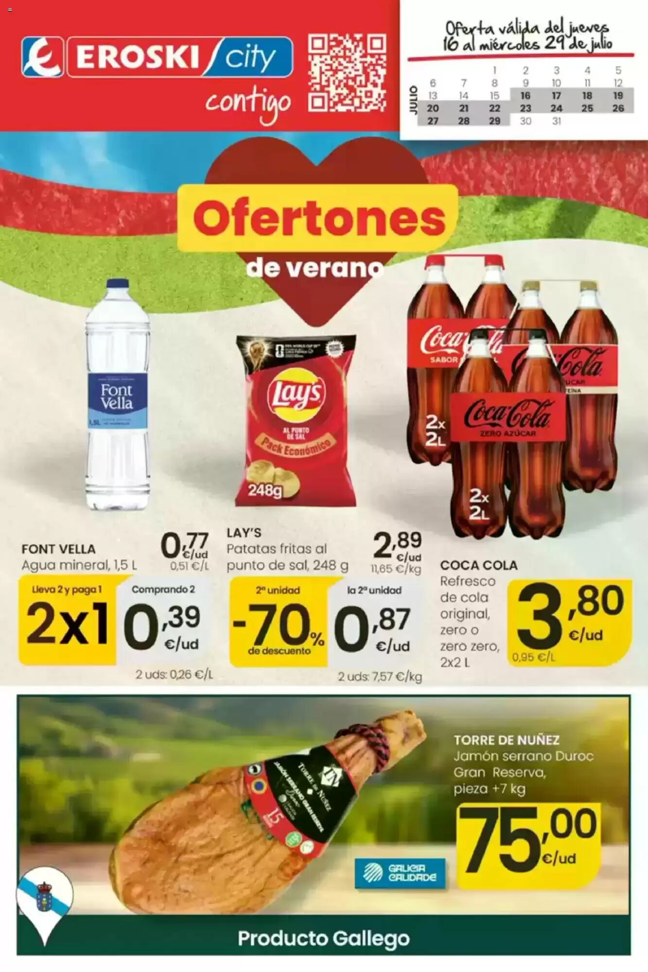 Folleto promocional de Eroski válido desde el 16/07/2026 - Página 1.