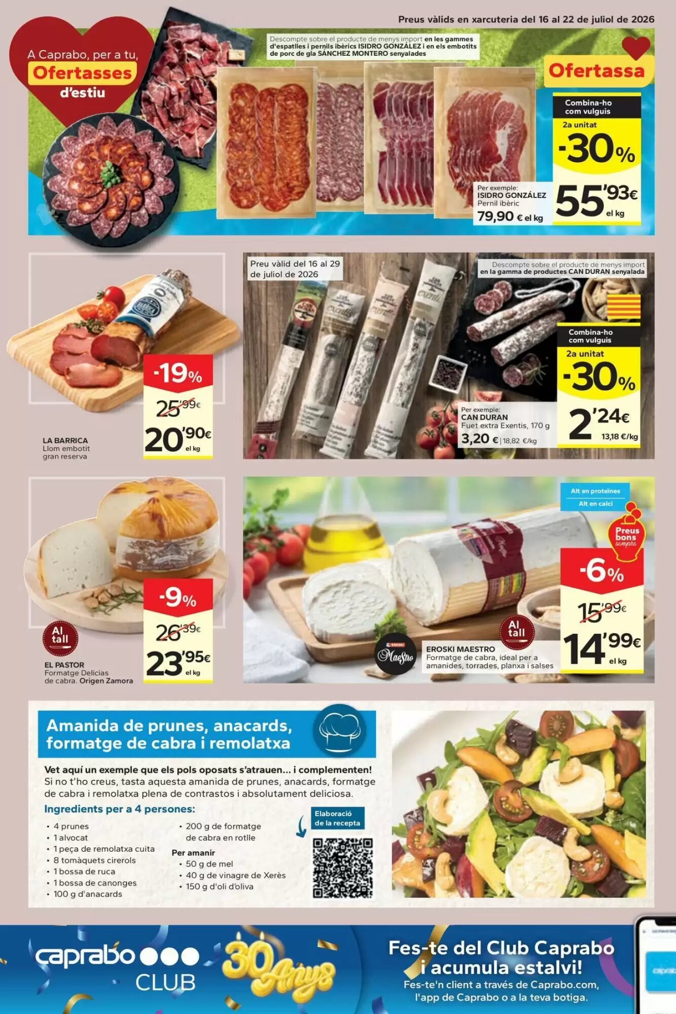 Folleto promocional de Caprabo válido desde el 16/07/2026 - Página 8.