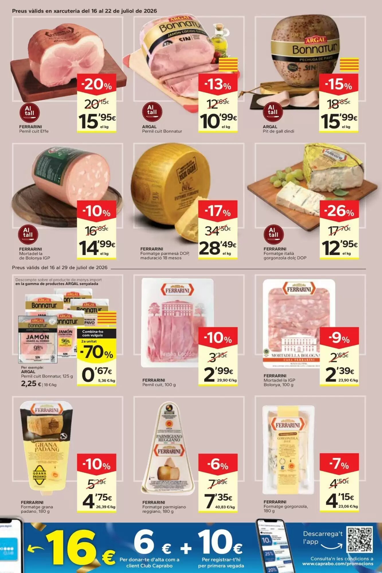 Folleto promocional de Caprabo válido desde el 16/07/2026 - Página 9.