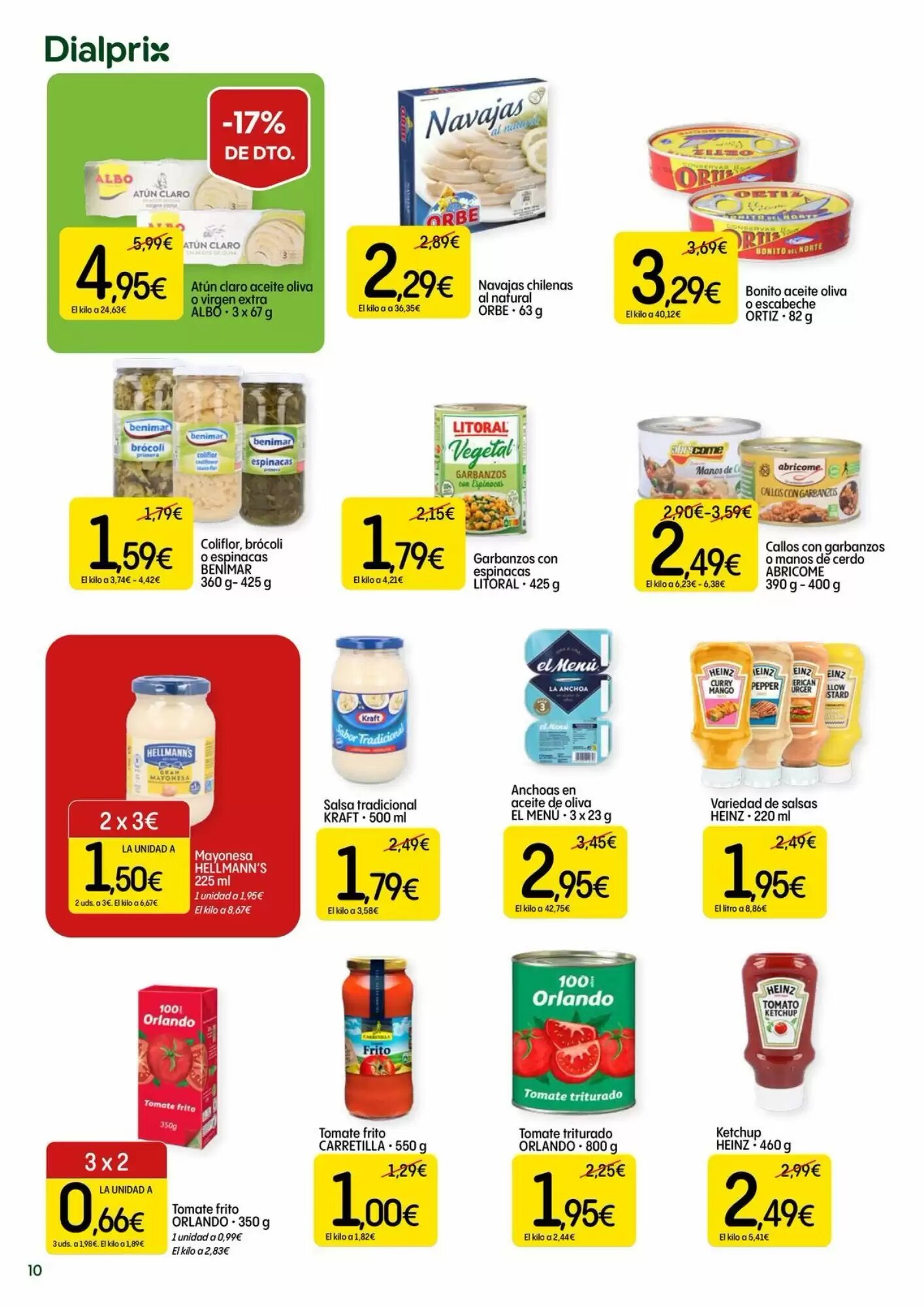 Folleto promocional de Dialprix válido desde el 16/07/2026 - Página 10.