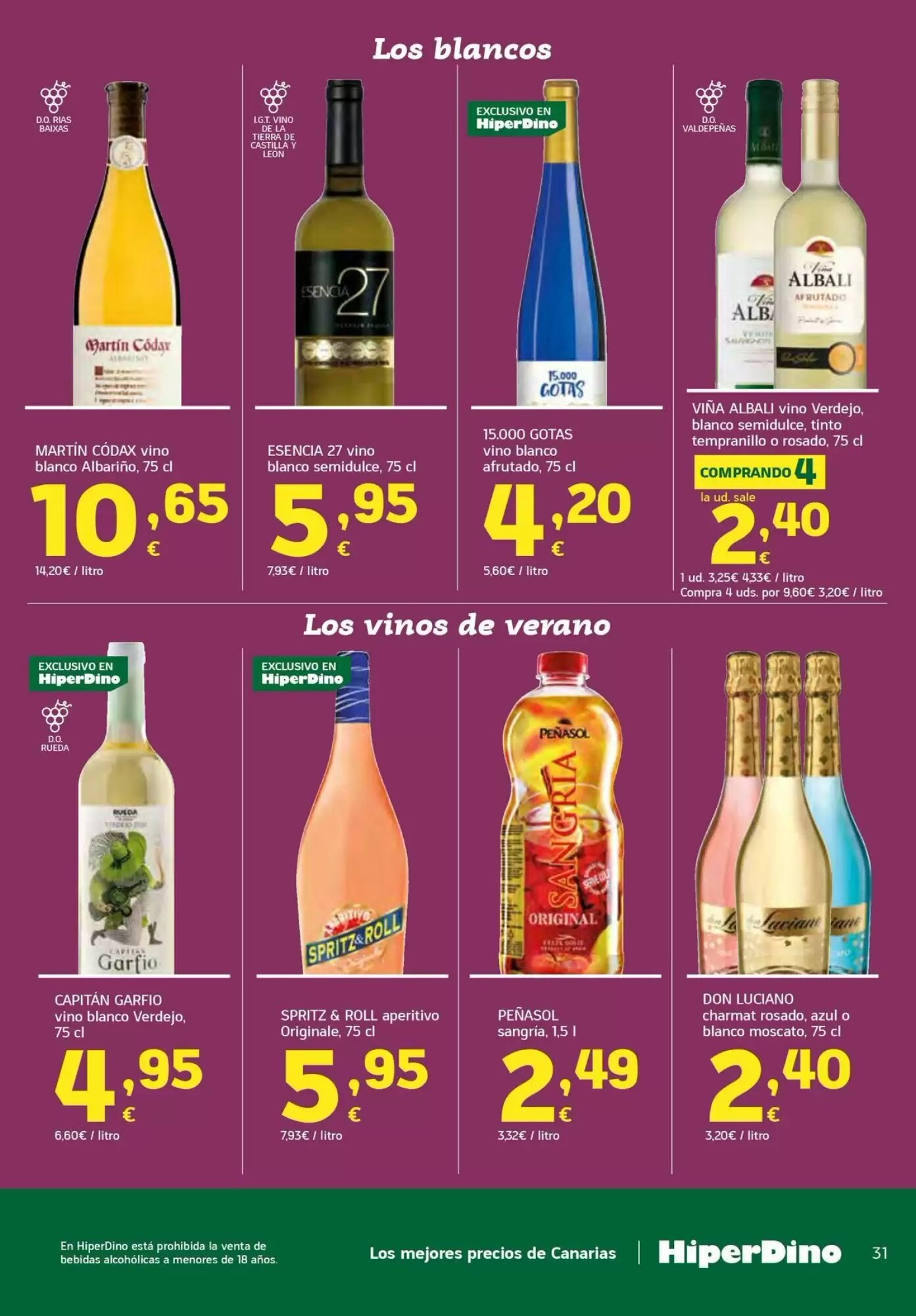 Folleto promocional de HiperDino válido desde el 21/07/2026 - Página 31.