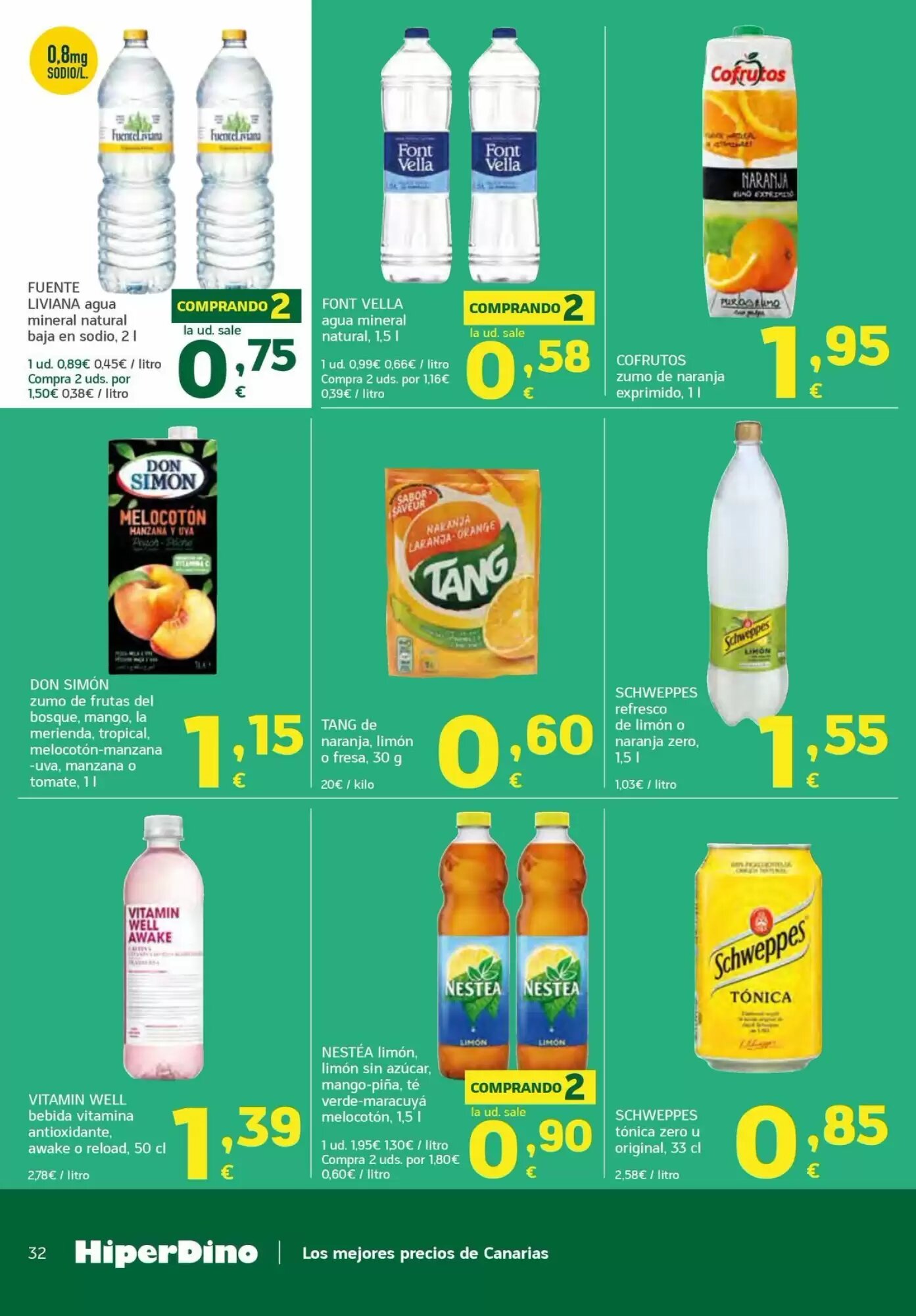 Folleto promocional de HiperDino válido desde el 21/07/2026 - Página 32.