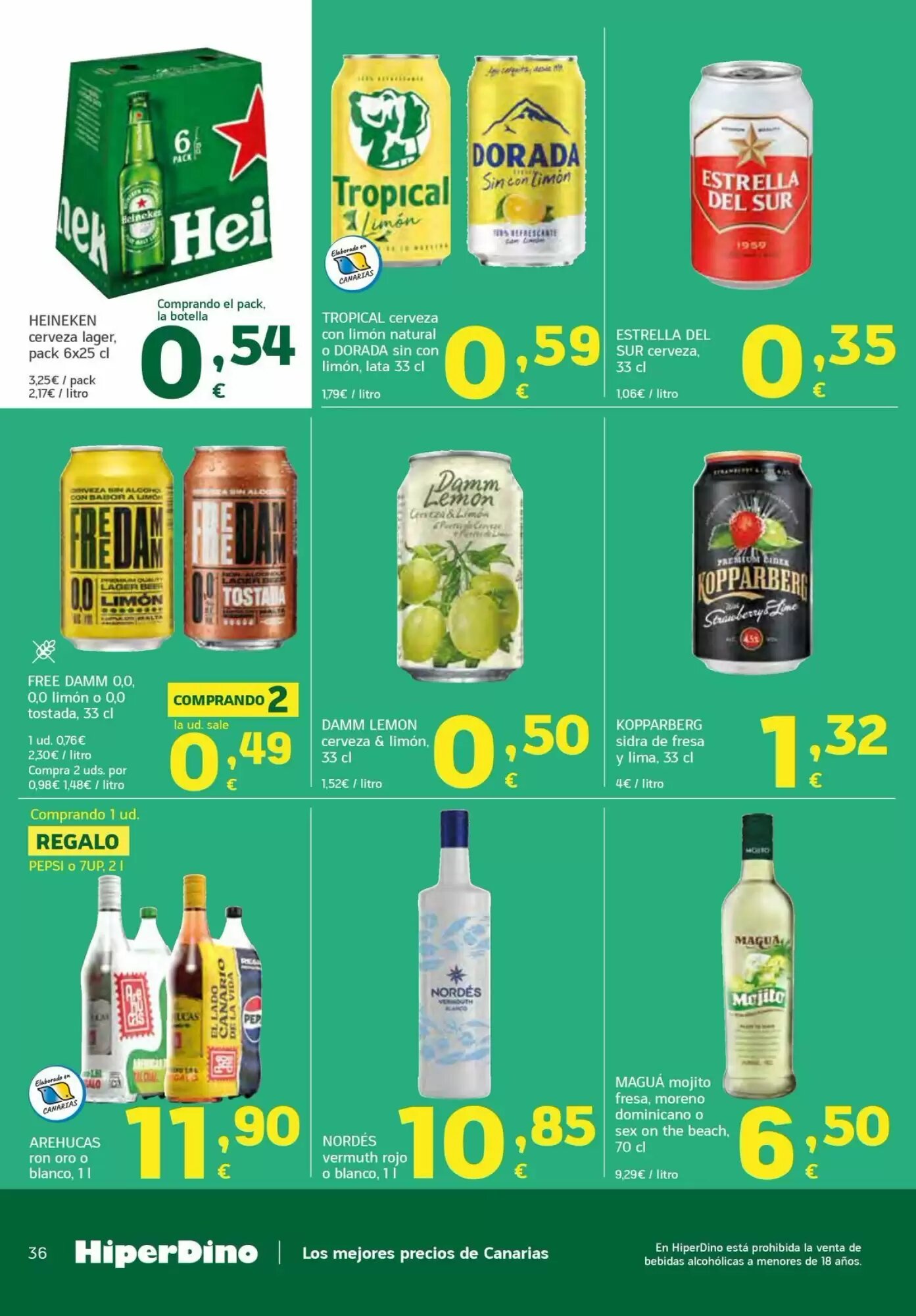 Folleto promocional de HiperDino válido desde el 21/07/2026 - Página 36.