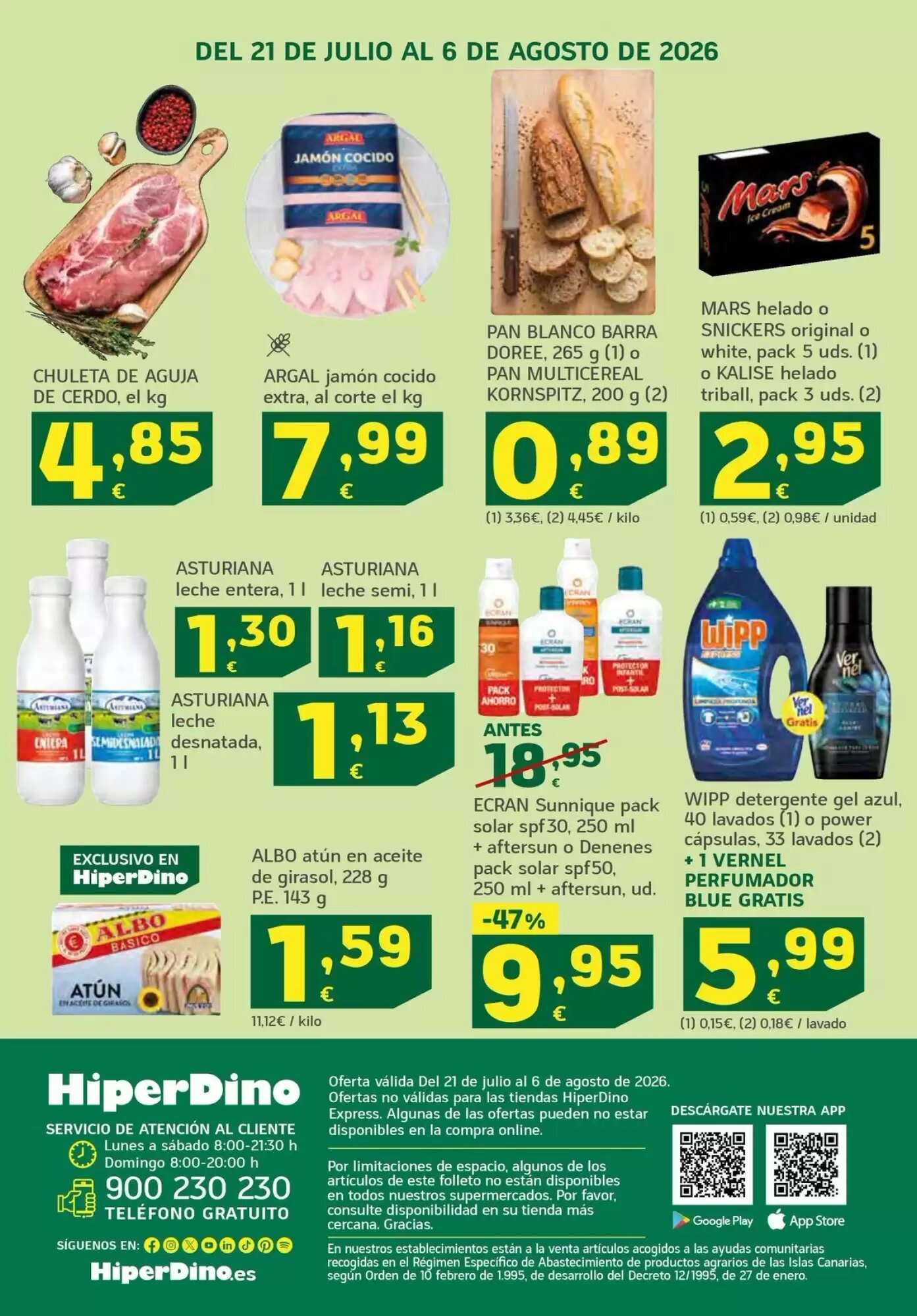 Folleto promocional de HiperDino válido desde el 21/07/2026 - Página 52.