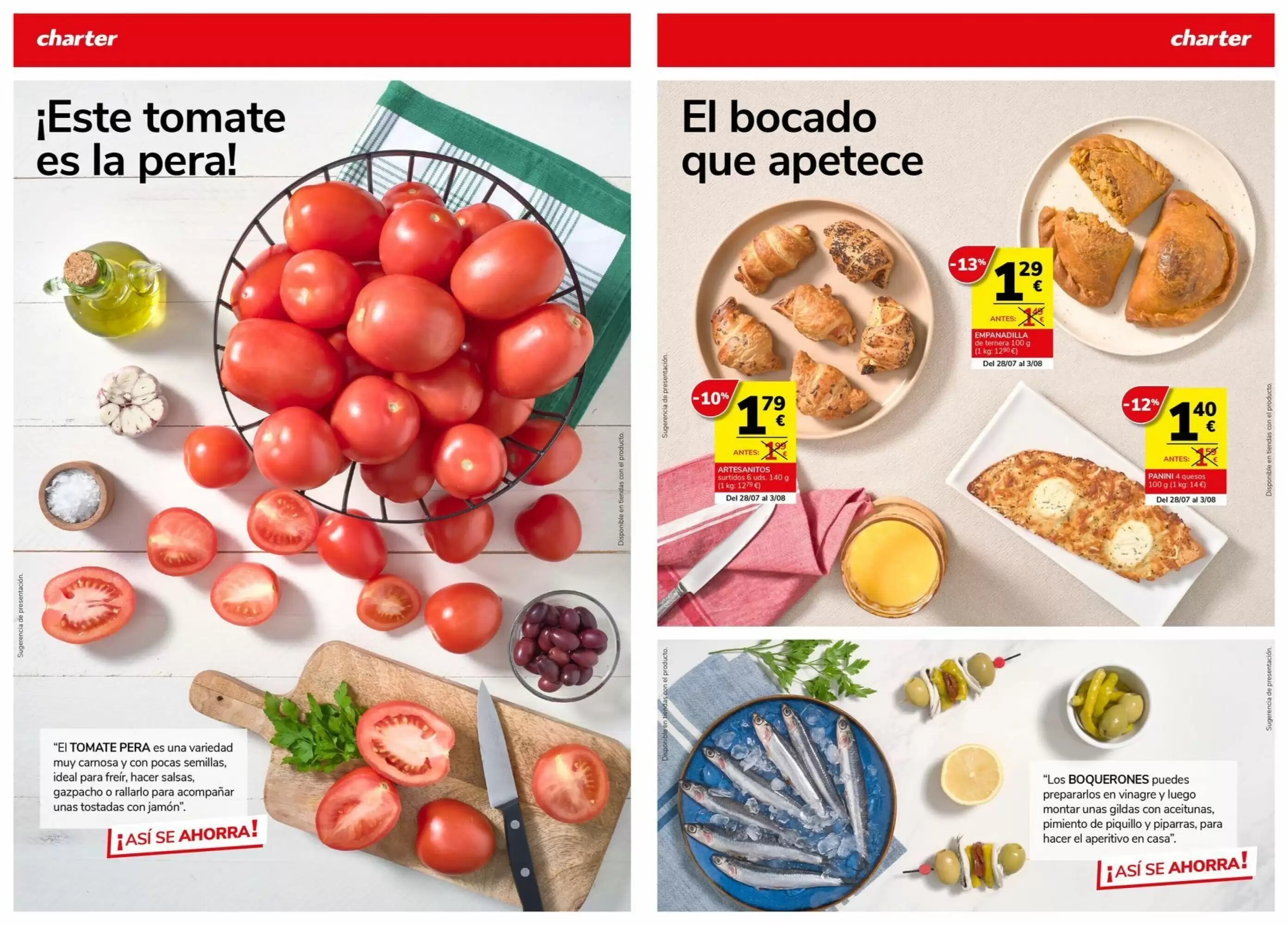 Folleto promocional de Supermercados Charter válido desde el 23/07/2026 - Página 8.