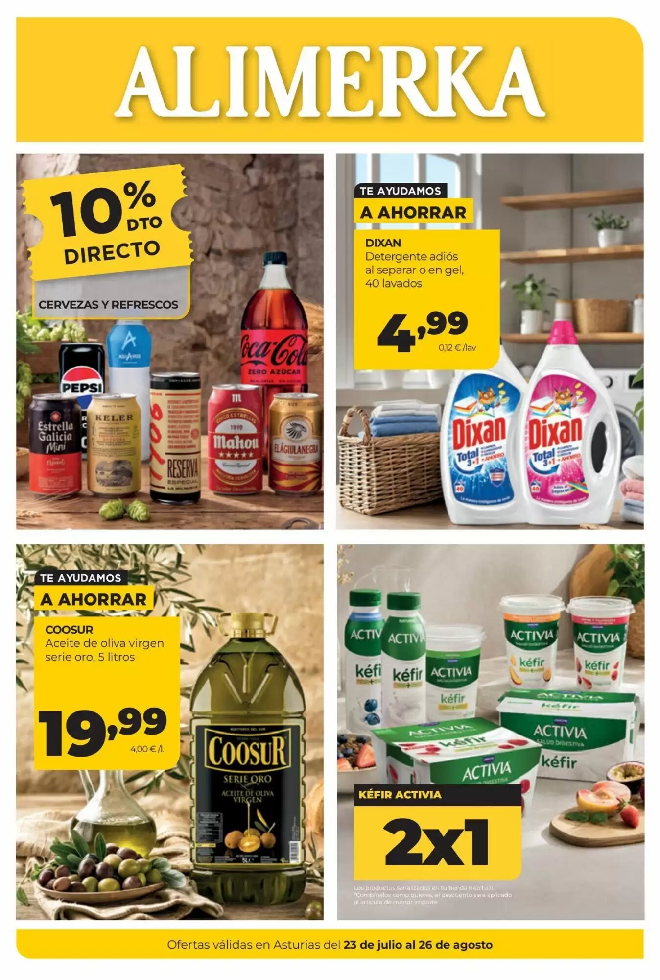 Folleto promocional de Alimerka válido desde el 23/07/2026 - Página 1.