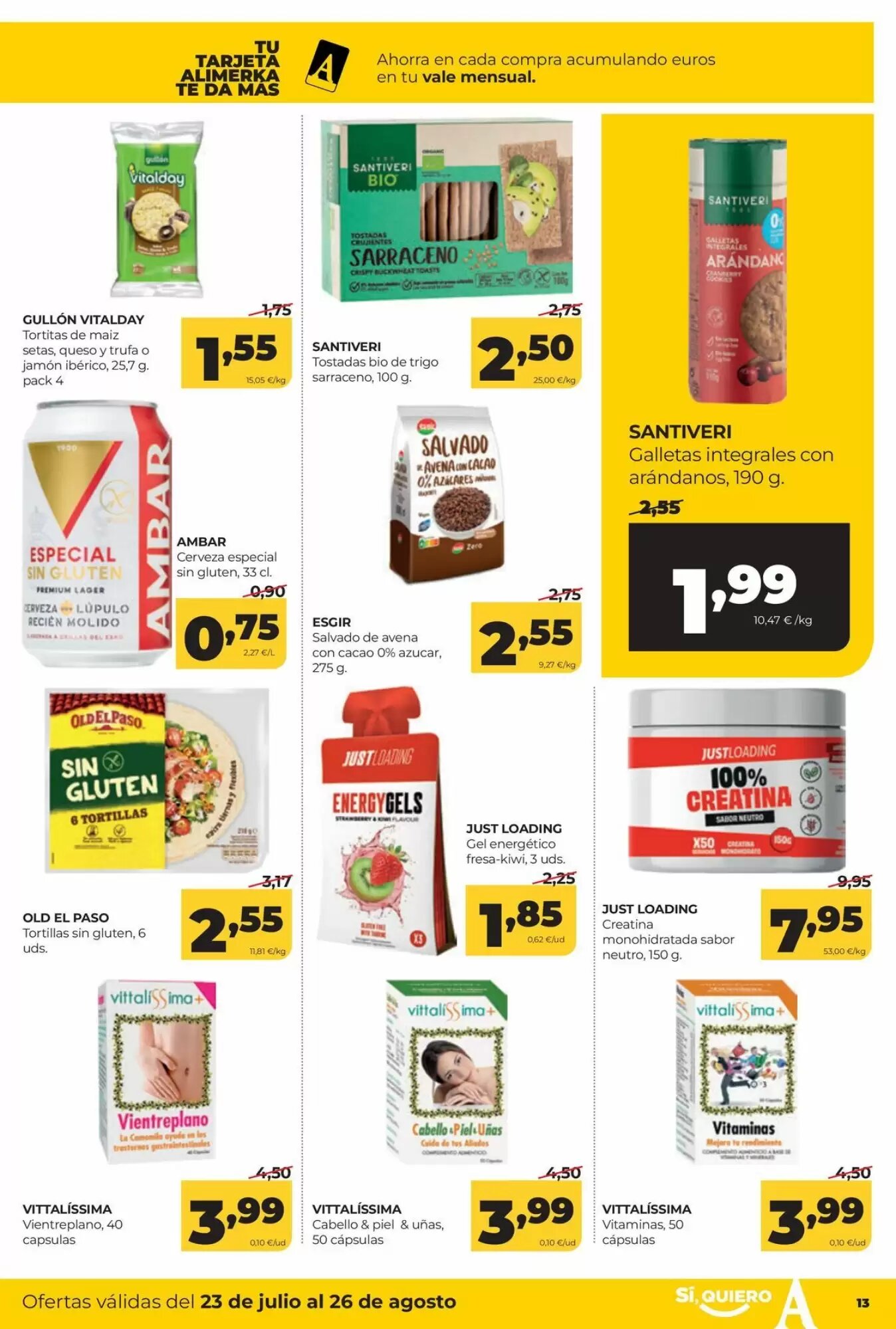 Folleto promocional de Alimerka válido desde el 23/07/2026 - Página 13.
