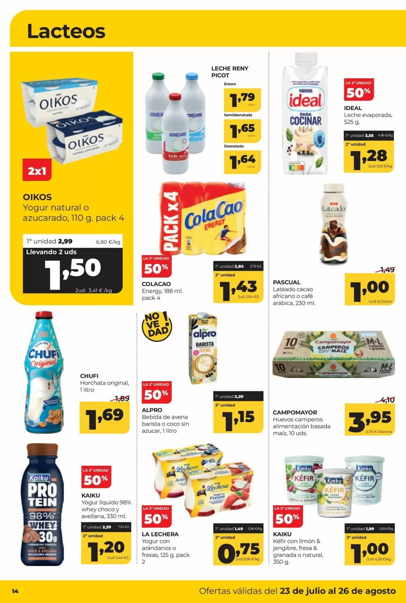 Folleto promocional de Alimerka válido desde el 23/07/2026 - Página 14.