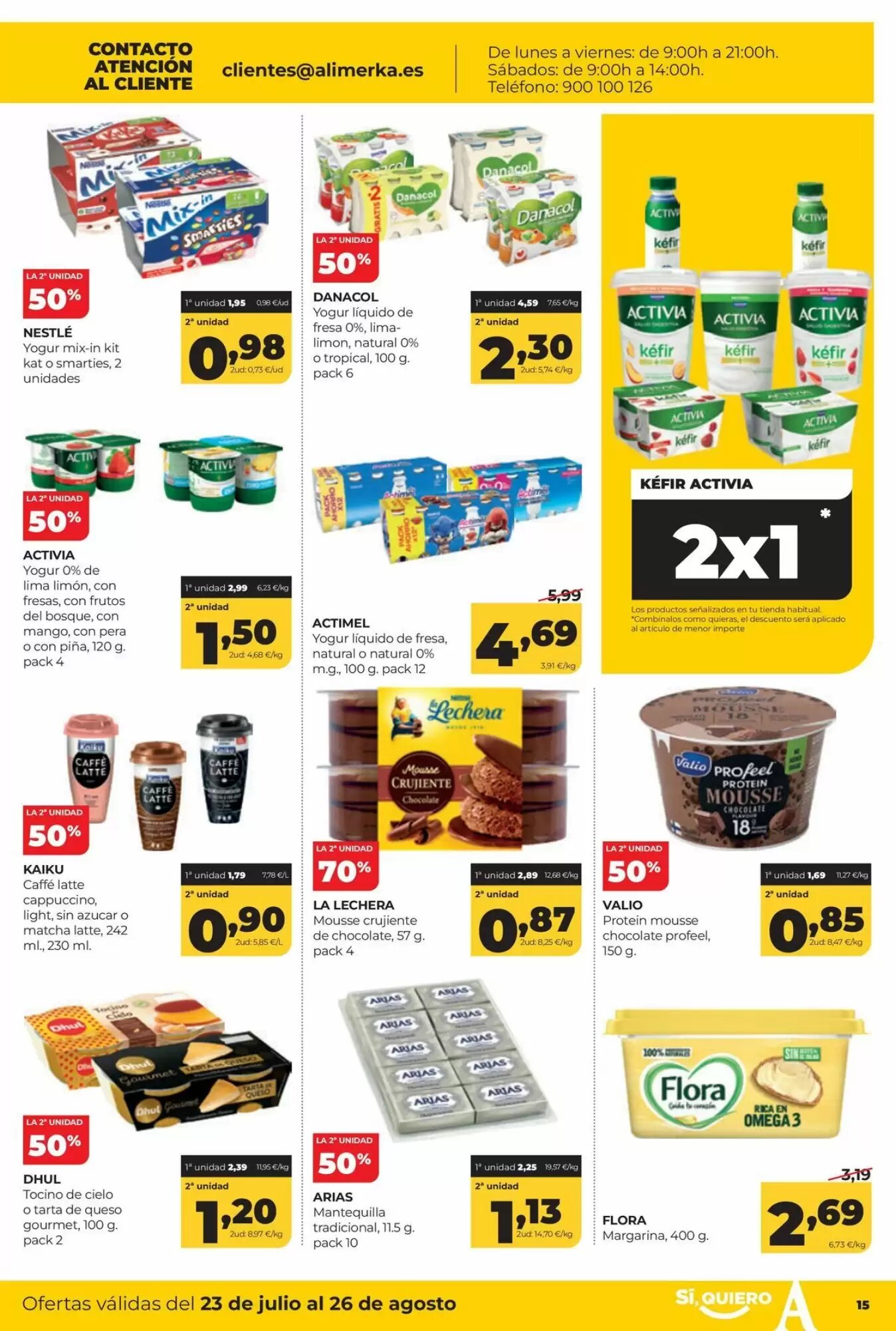 Folleto promocional de Alimerka válido desde el 23/07/2026 - Página 15.