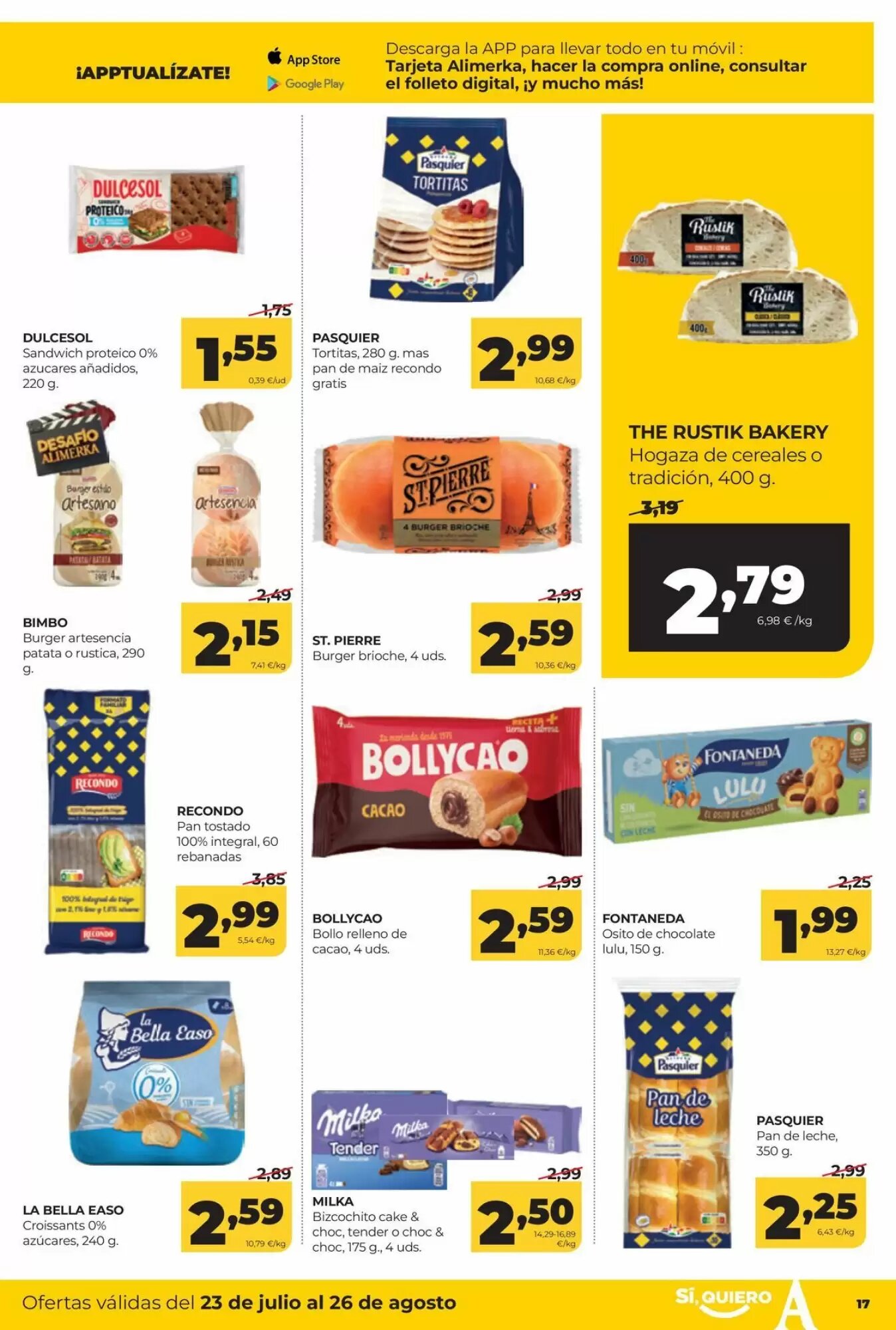 Folleto promocional de Alimerka válido desde el 23/07/2026 - Página 17.