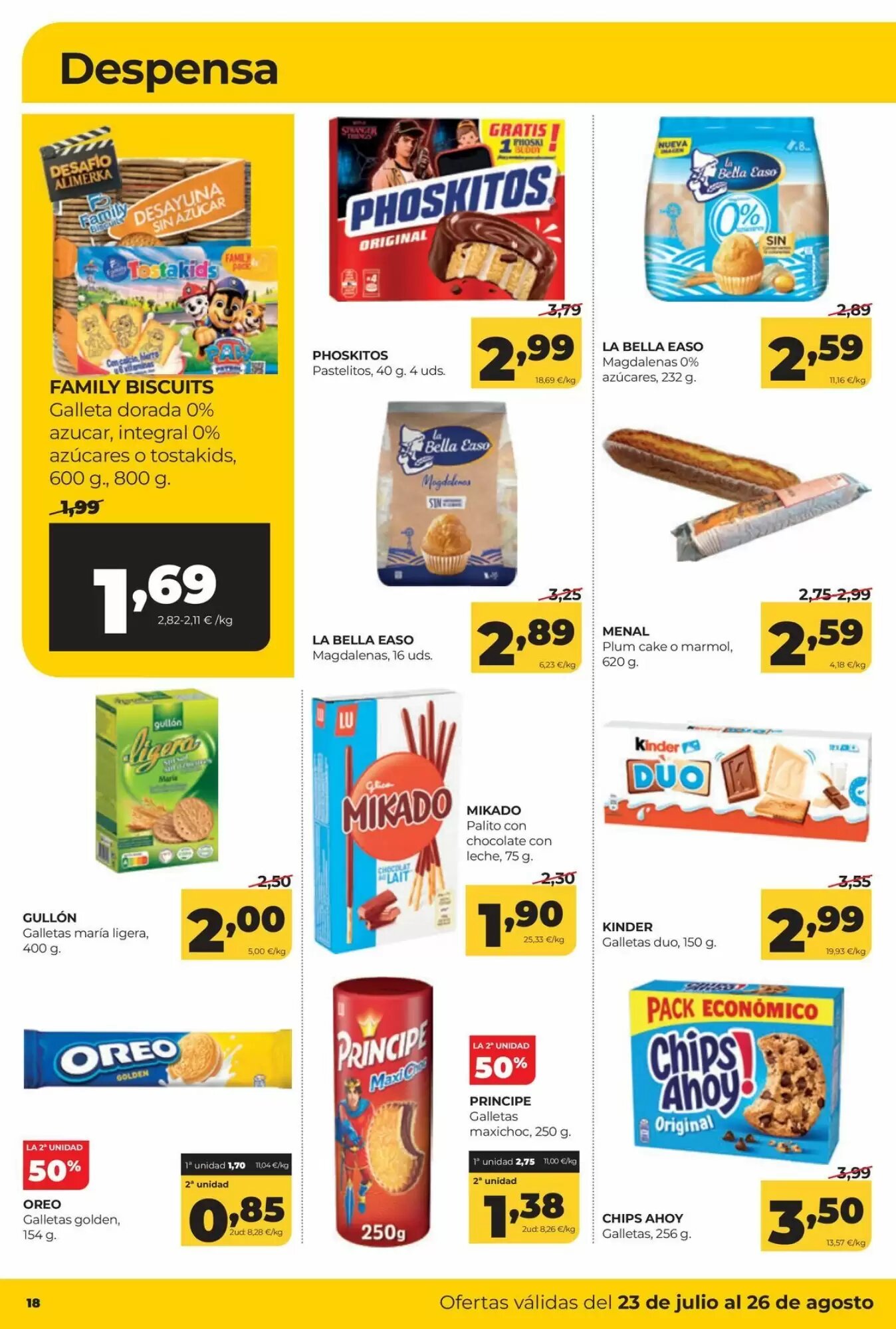 Folleto promocional de Alimerka válido desde el 23/07/2026 - Página 18.