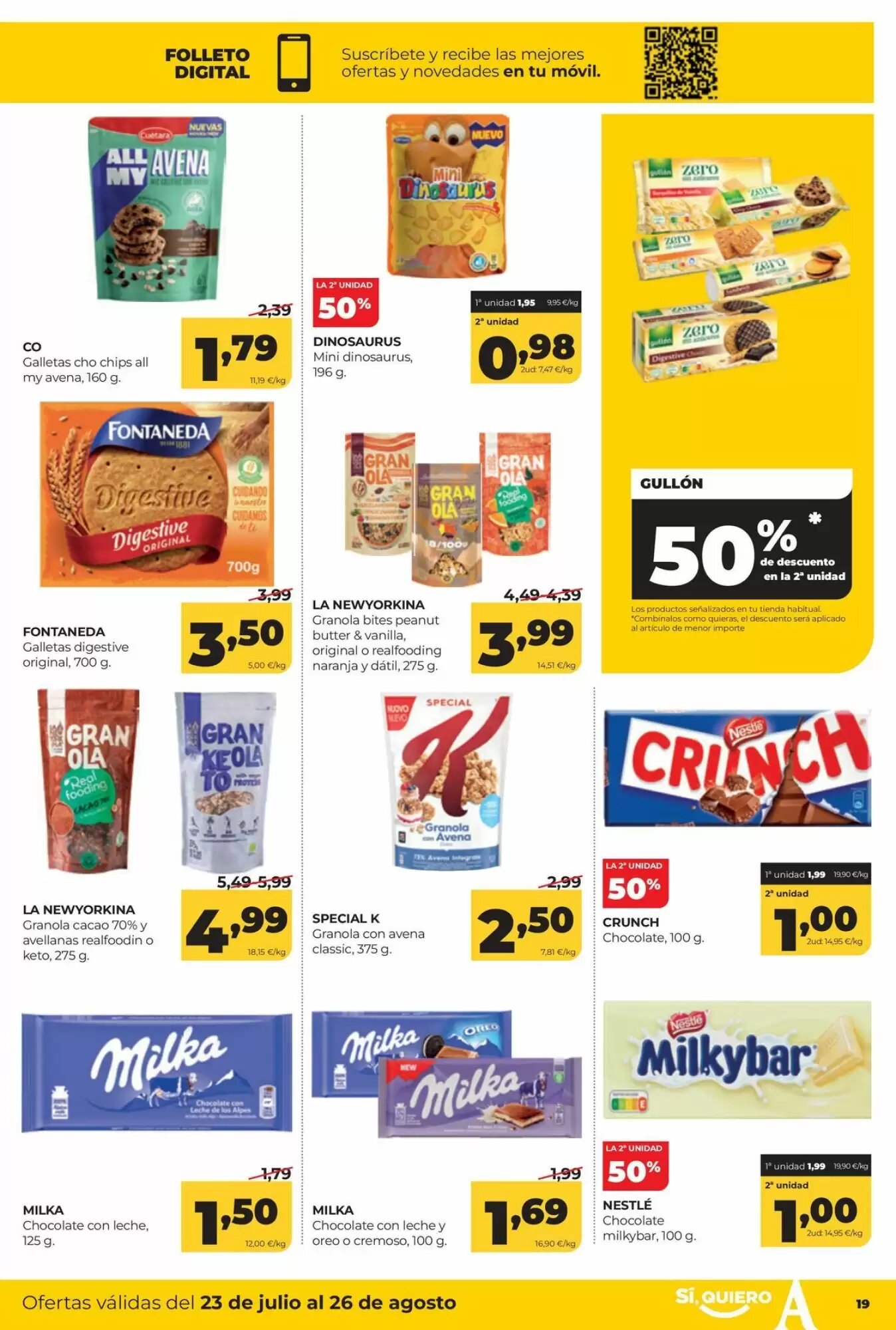 Folleto promocional de Alimerka válido desde el 23/07/2026 - Página 19.