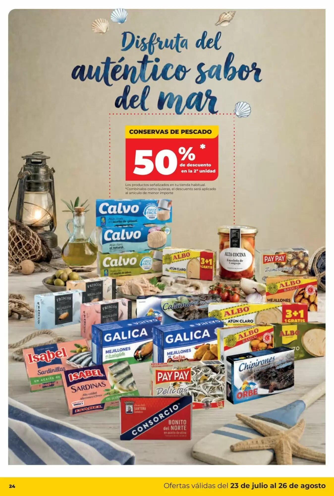 Folleto promocional de Alimerka válido desde el 23/07/2026 - Página 24.