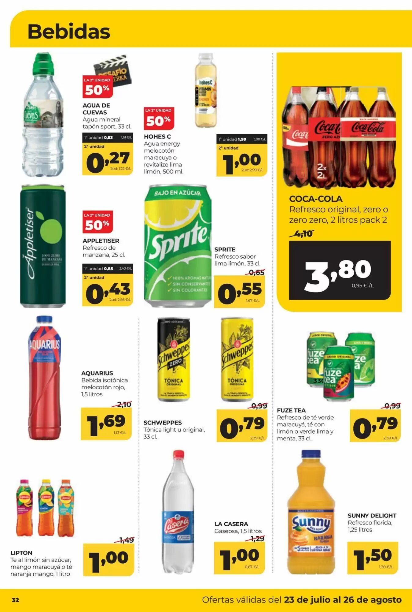 Folleto promocional de Alimerka válido desde el 23/07/2026 - Página 32.