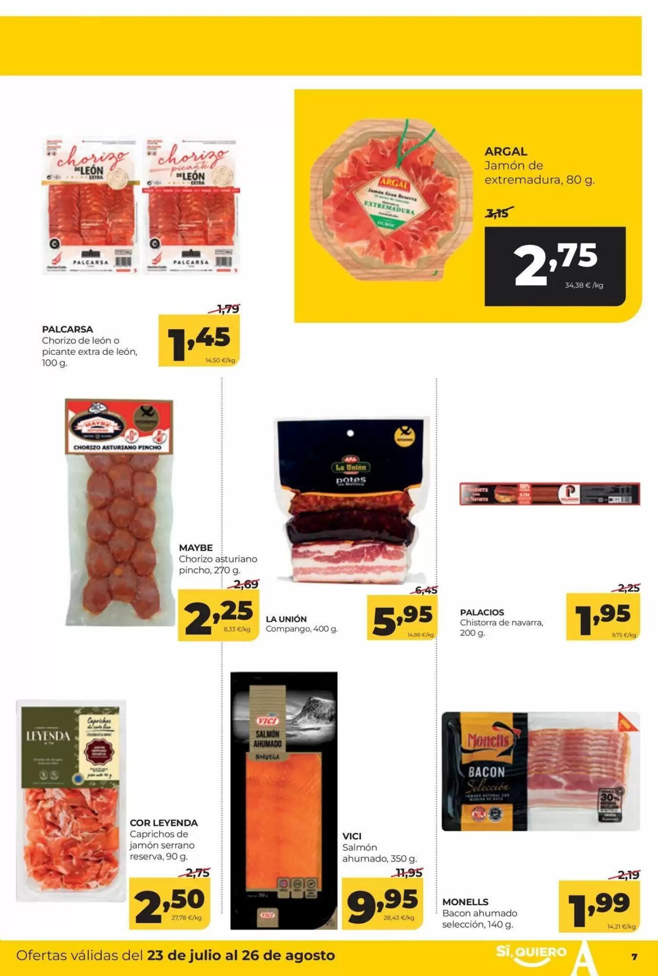 Folleto promocional de Alimerka válido desde el 23/07/2026 - Página 7.