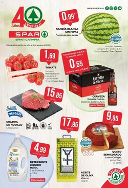 Folleto promocional de Spar válido desde el 24/07/2026