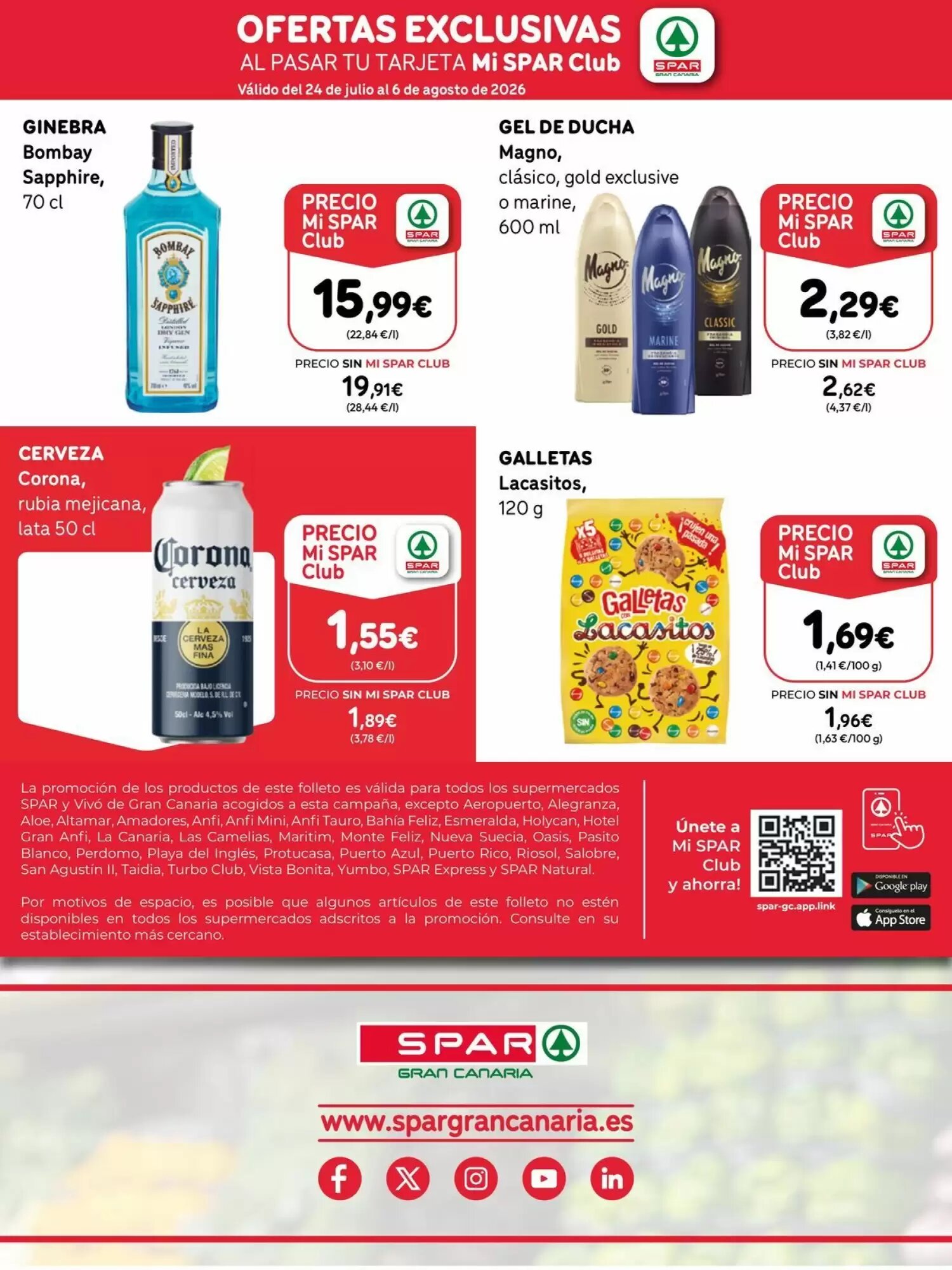 Folleto promocional de SPAR Gran Canaria válido desde el 24/07/2026 - Página 3.