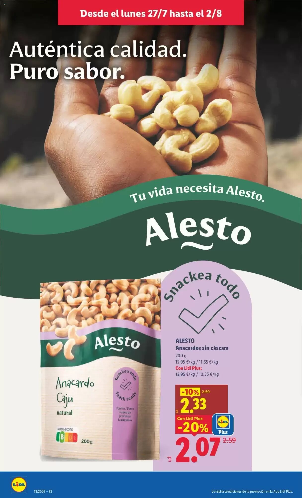 Folleto promocional de Lidl válido desde el 27/07/2026 - Página 12.