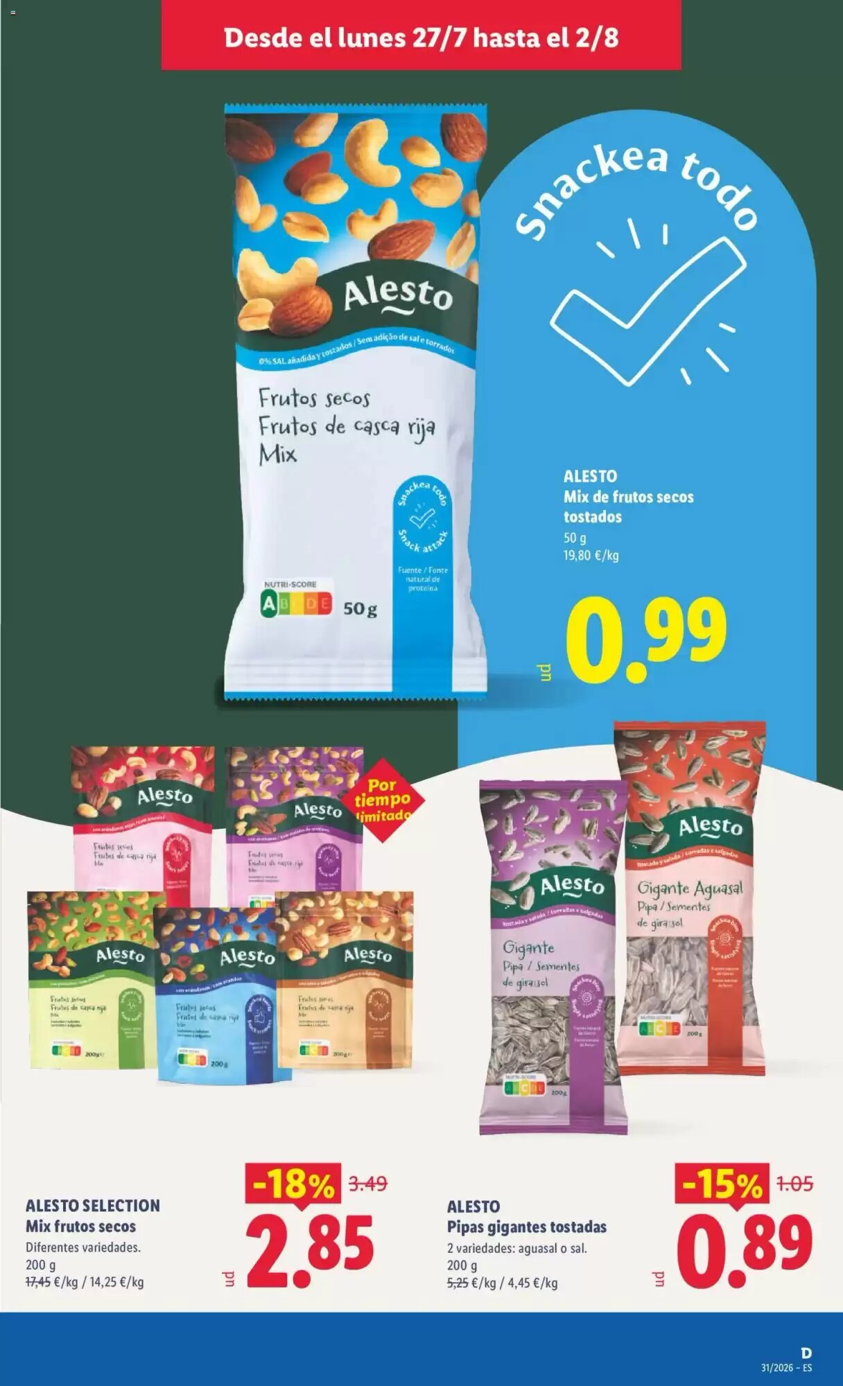 Folleto promocional de Lidl válido desde el 27/07/2026 - Página 13.