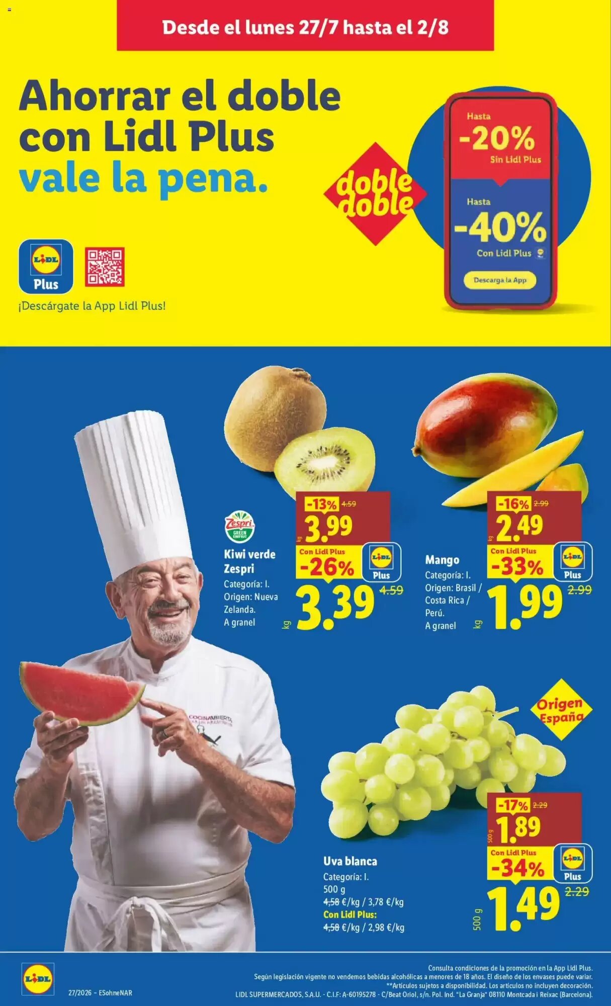Folleto promocional de Lidl válido desde el 27/07/2026 - Página 2.