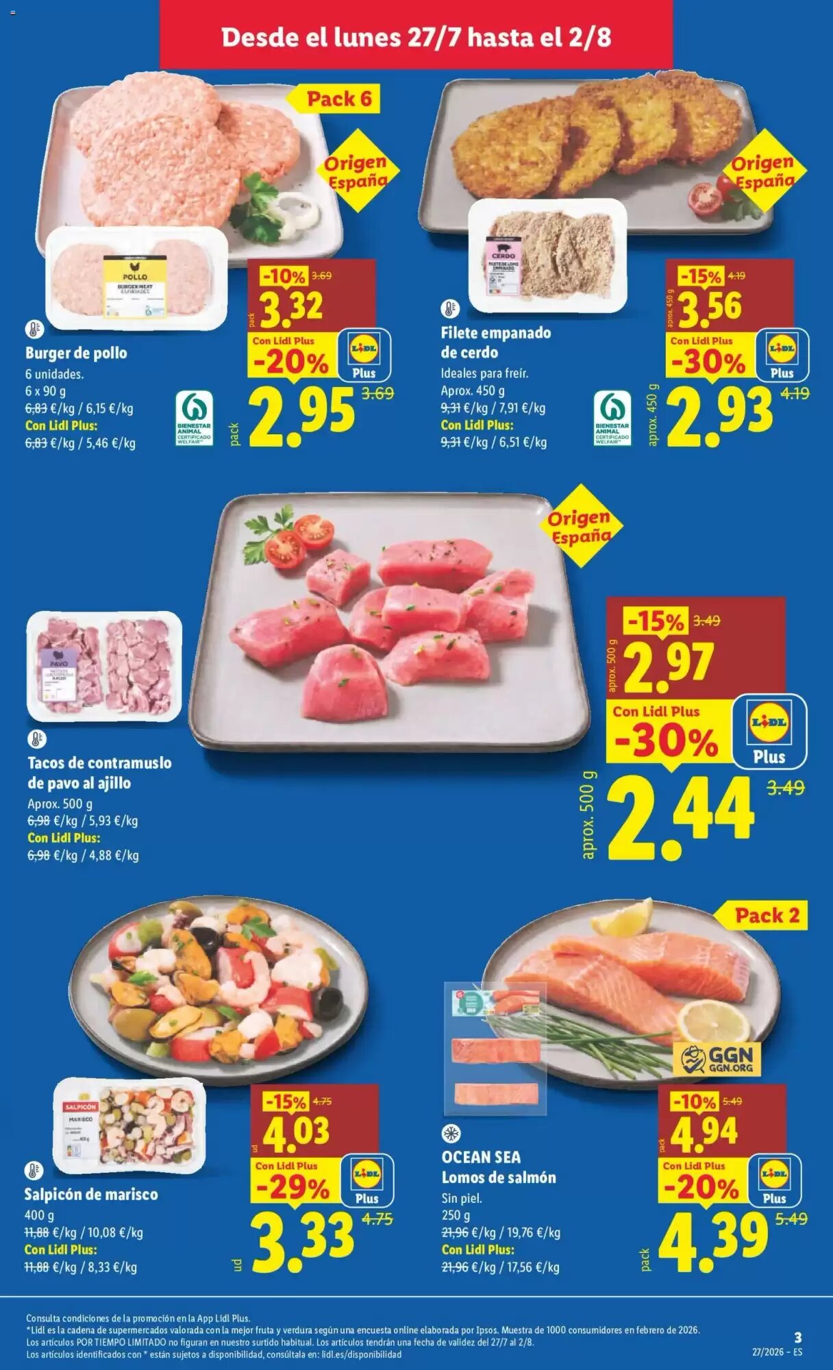Folleto promocional de Lidl válido desde el 27/07/2026 - Página 3.