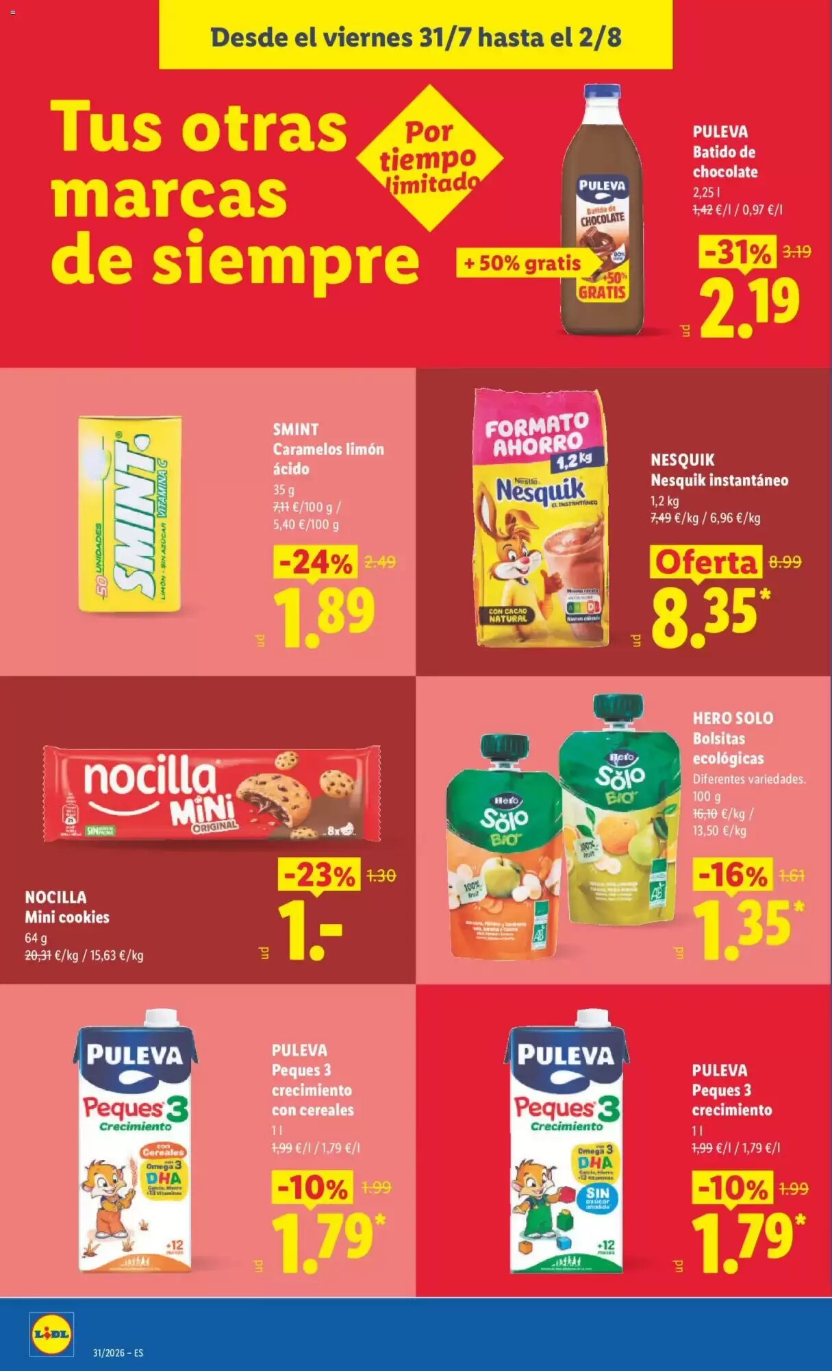 Folleto promocional de Lidl válido desde el 27/07/2026 - Página 32.