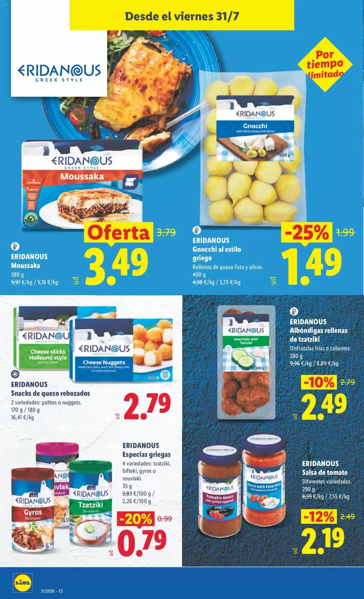 Folleto promocional de Lidl válido desde el 27/07/2026 - Página 38.