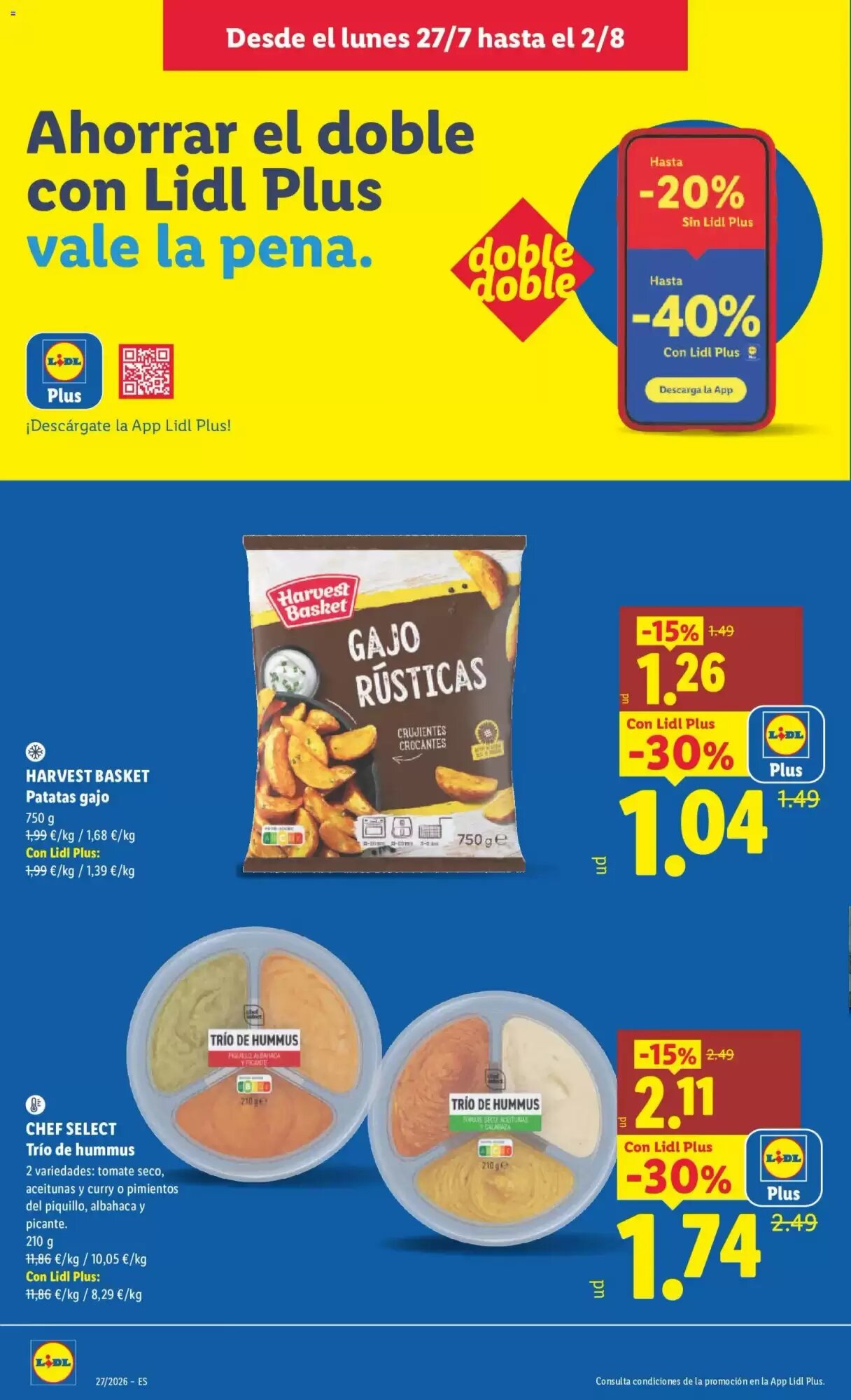 Folleto promocional de Lidl válido desde el 27/07/2026 - Página 4.