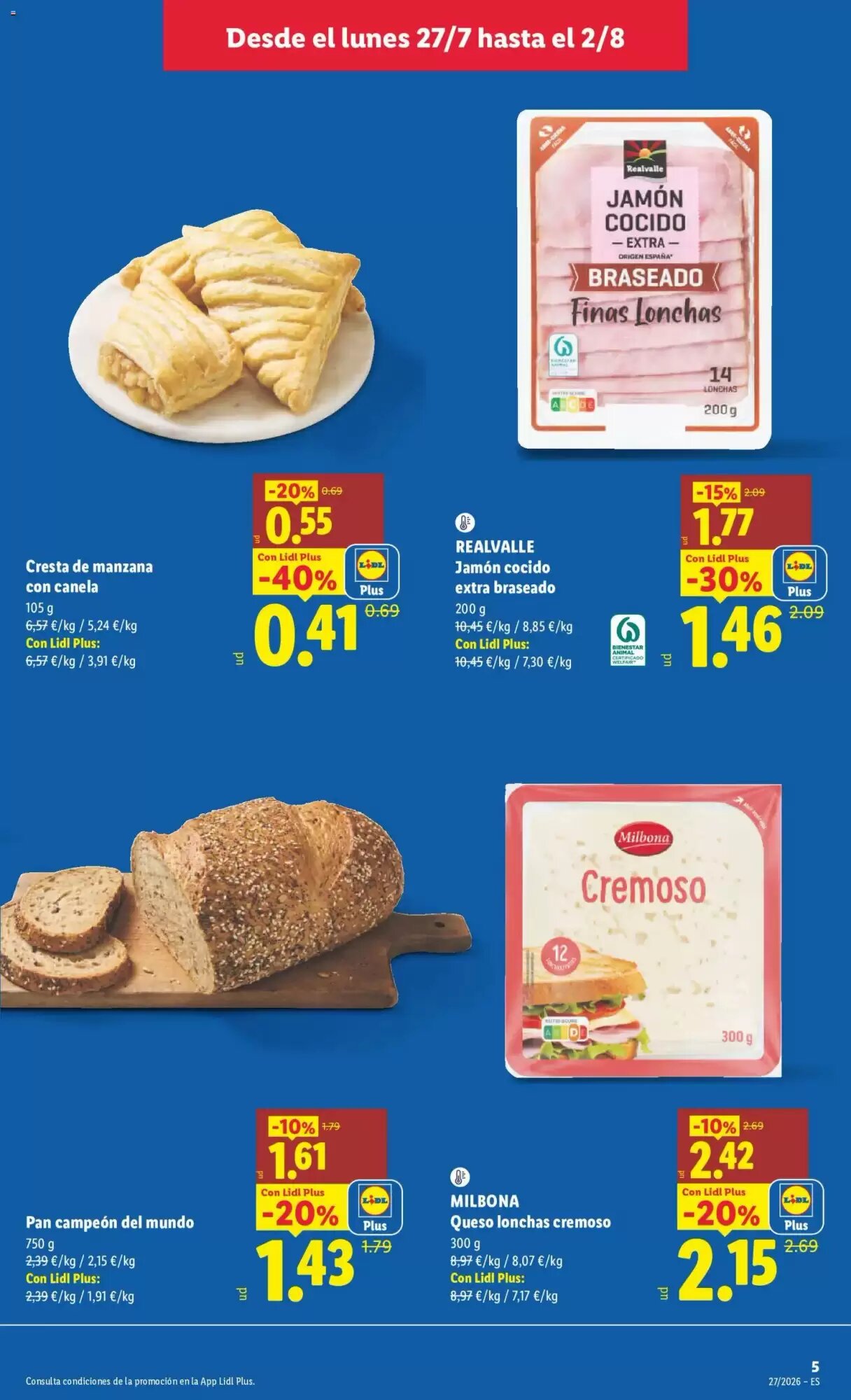Folleto promocional de Lidl válido desde el 27/07/2026 - Página 5.