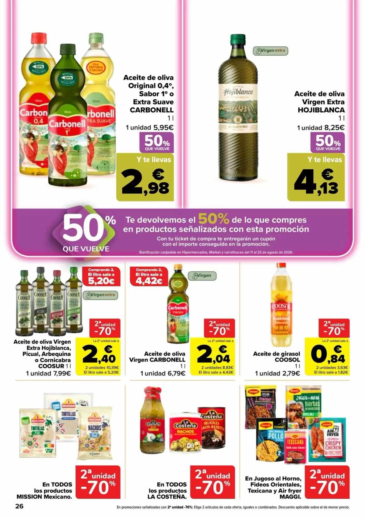 Folleto promocional de Carrefour válido desde el 28/07/2026 - Página 26.