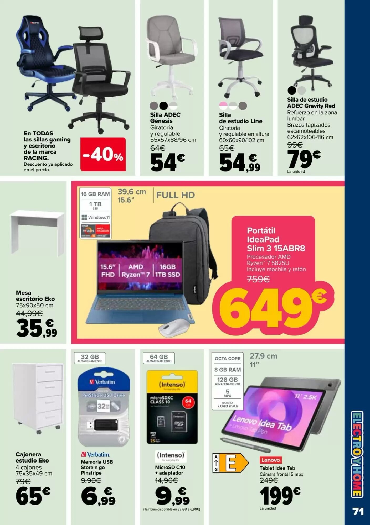 Folleto promocional de Carrefour válido desde el 28/07/2026 - Página 71.