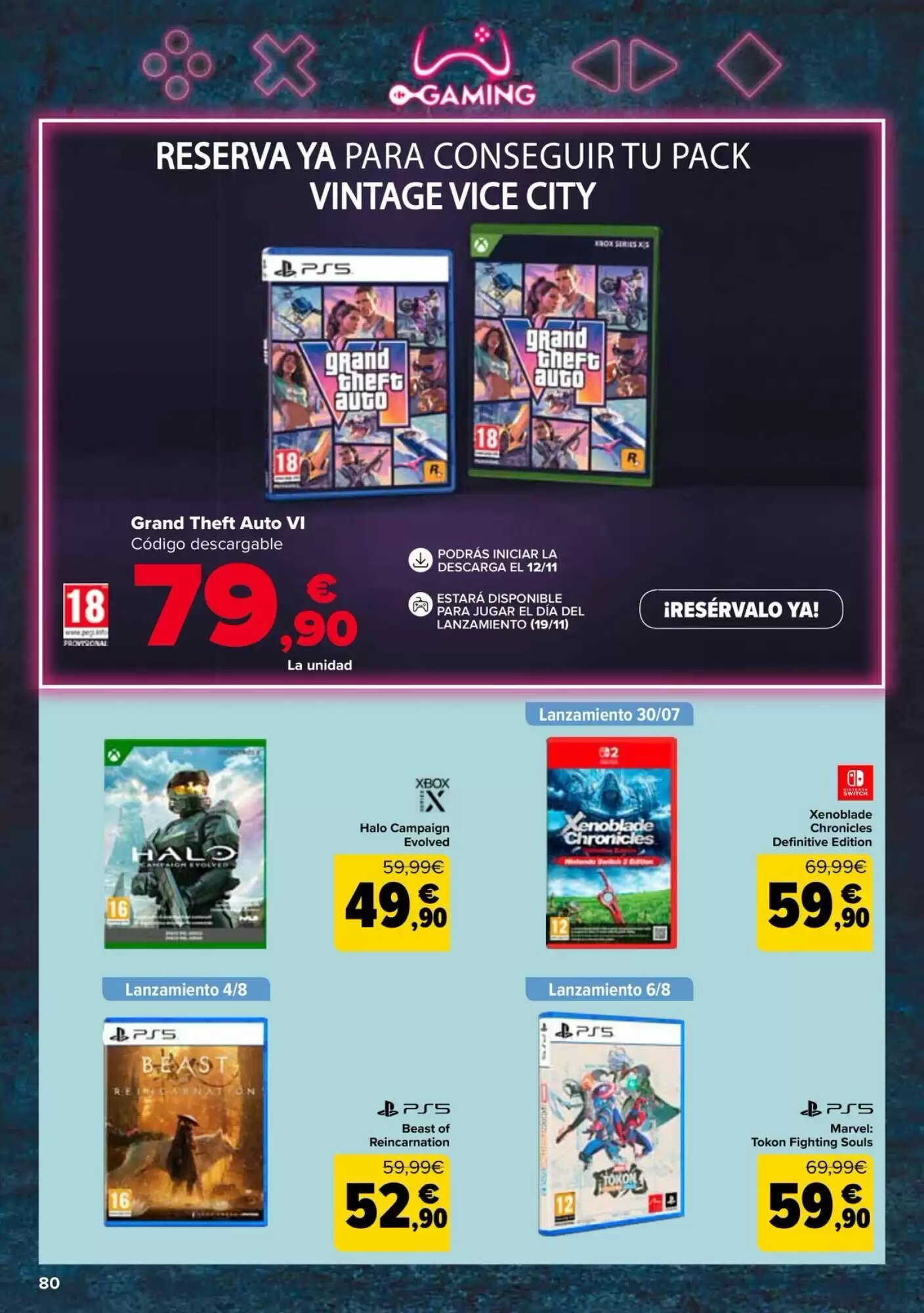 Folleto promocional de Carrefour válido desde el 28/07/2026 - Página 80.
