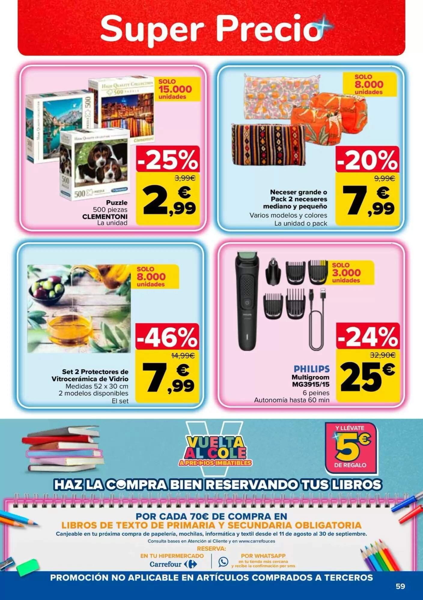 Folleto promocional de Carrefour válido desde el 28/07/2026 - Página 59.
