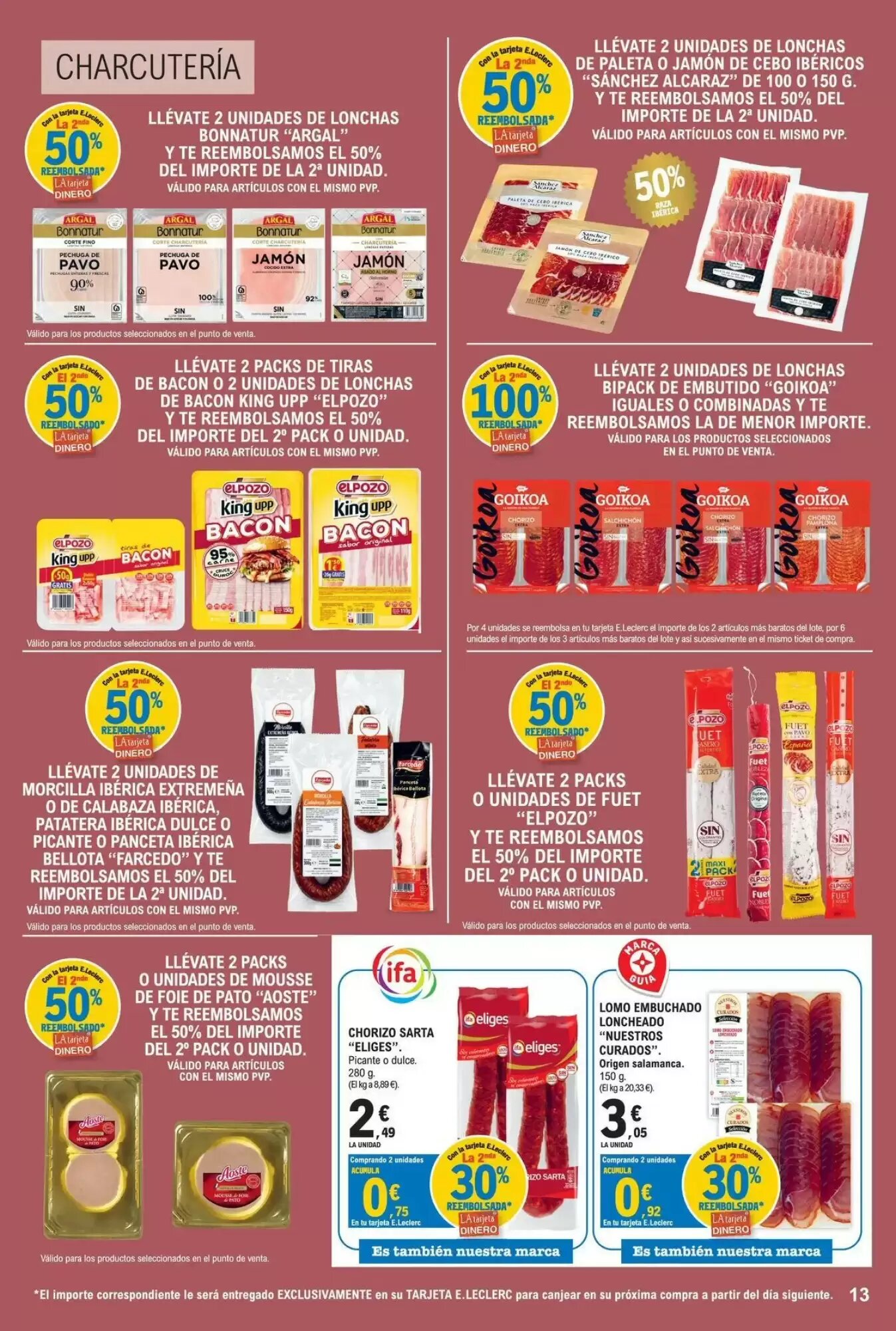Folleto promocional de E.Leclerc válido desde el 28/07/2026 - Página 13.