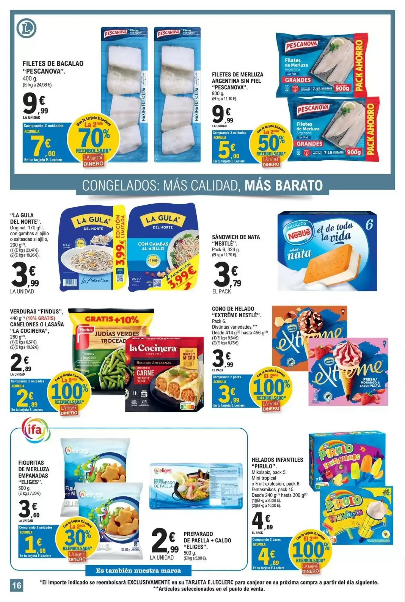 Folleto promocional de E.Leclerc válido desde el 28/07/2026 - Página 16.