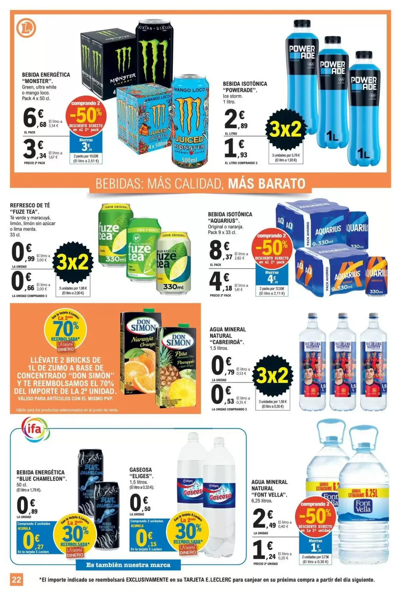 Folleto promocional de E.Leclerc válido desde el 28/07/2026 - Página 22.