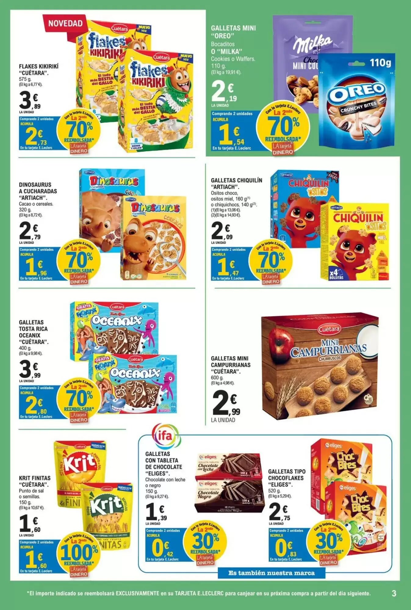 Folleto promocional de E.Leclerc válido desde el 28/07/2026 - Página 3.