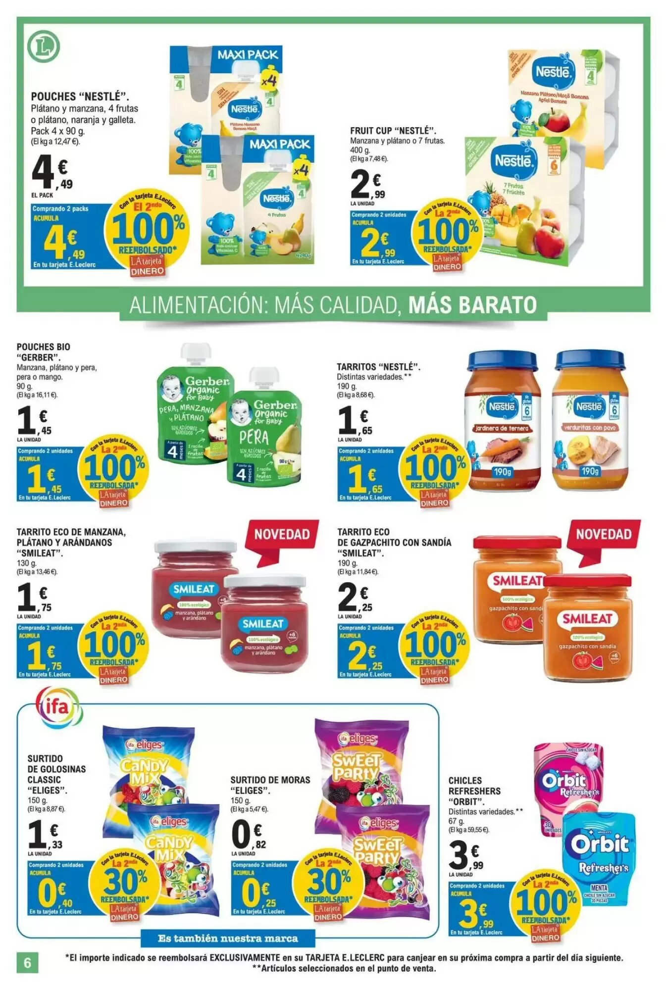 Folleto promocional de E.Leclerc válido desde el 28/07/2026 - Página 6.