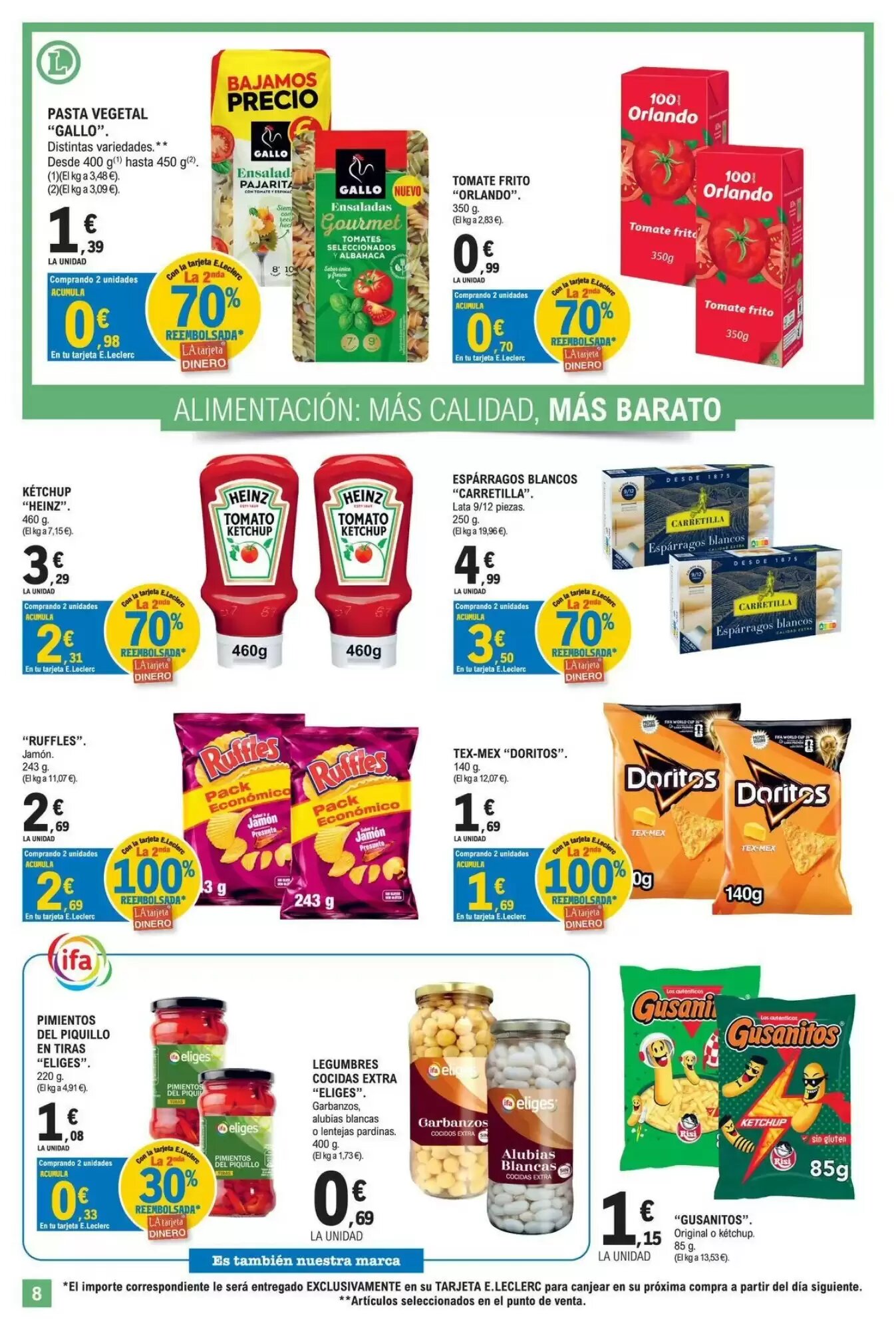 Folleto promocional de E.Leclerc válido desde el 28/07/2026 - Página 8.