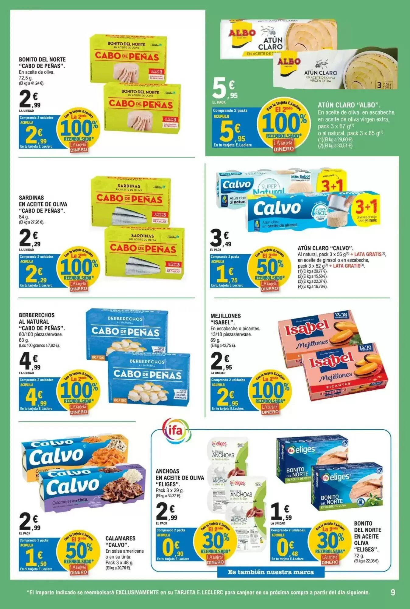 Folleto promocional de E.Leclerc válido desde el 28/07/2026 - Página 9.